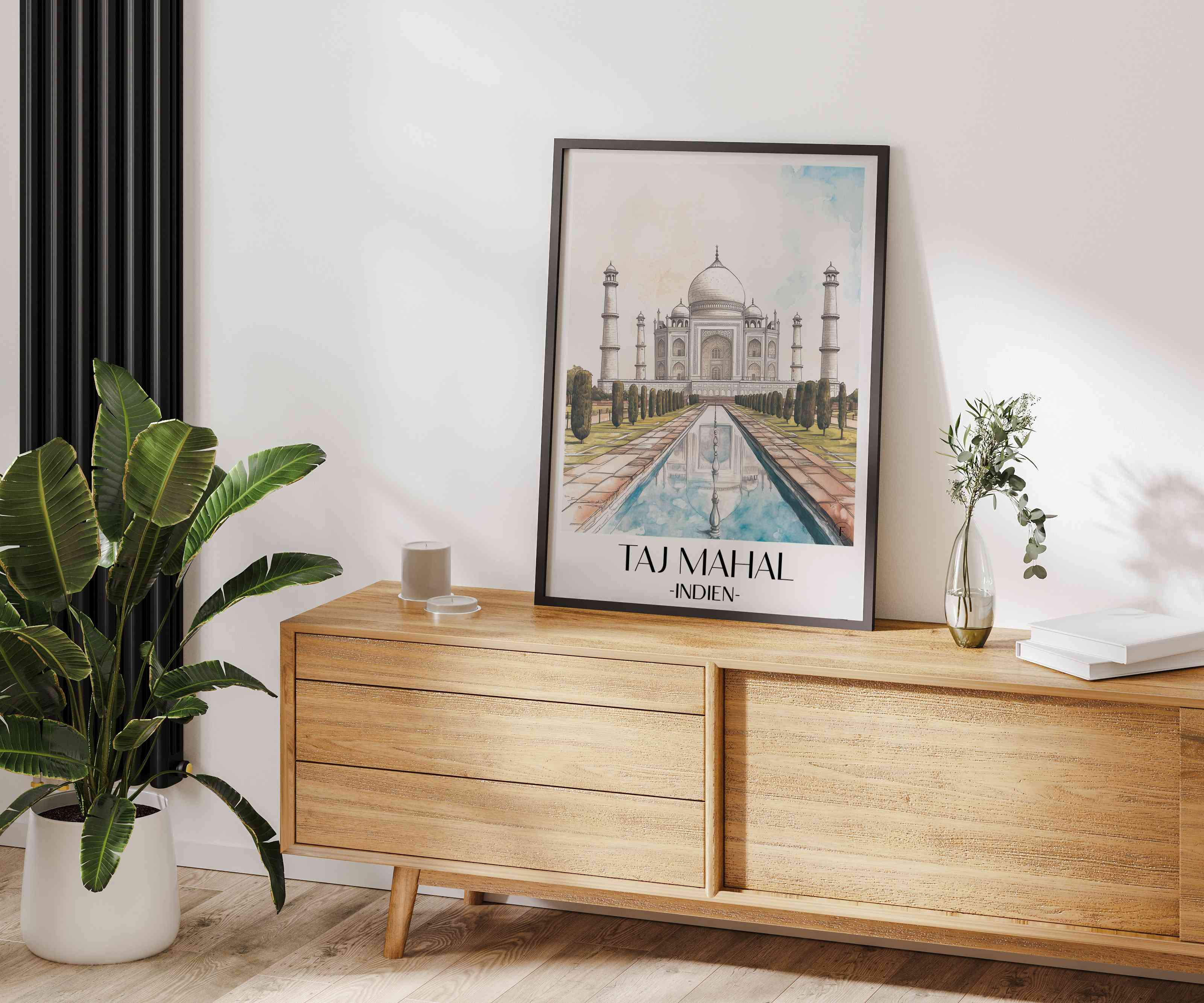 taj-mahal-indien-poster-aquarell