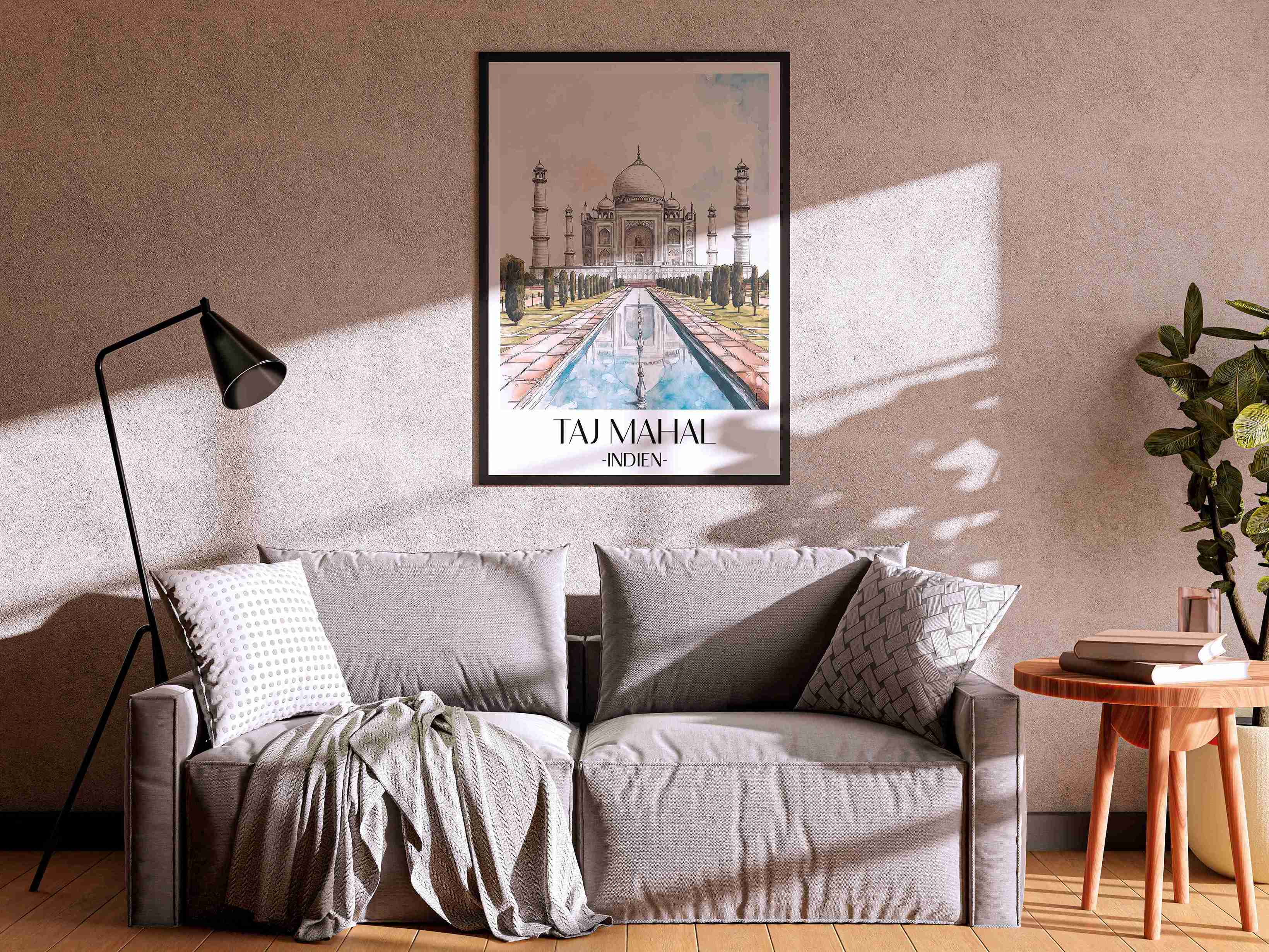 taj-mahal-indien-poster-aquarell