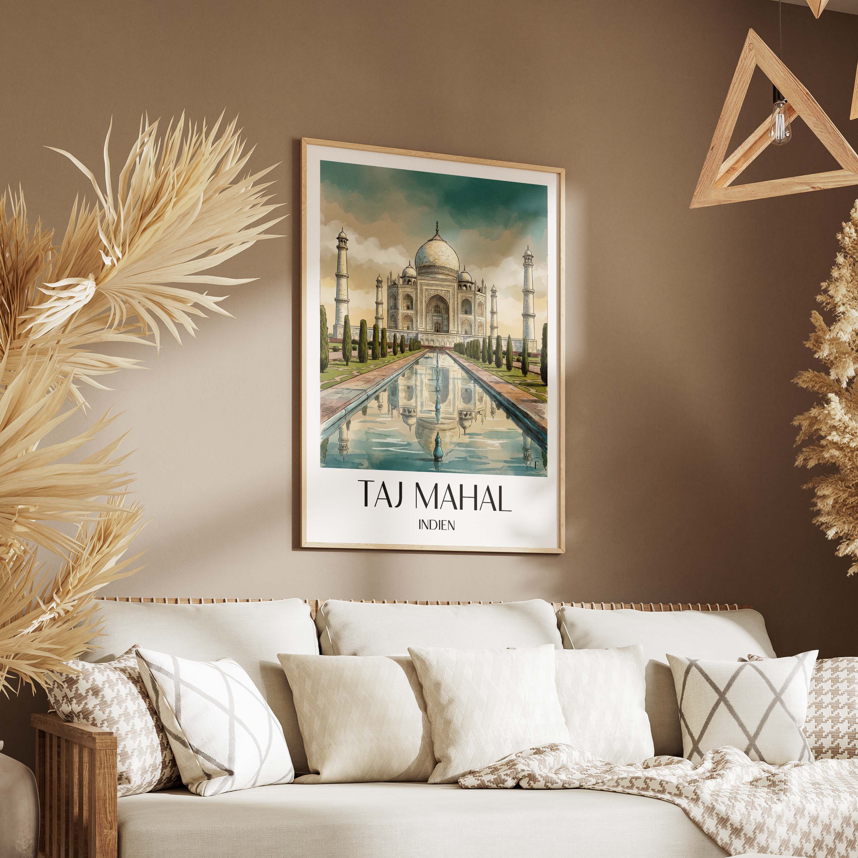 taj-mahal-indien-poster-aquarell