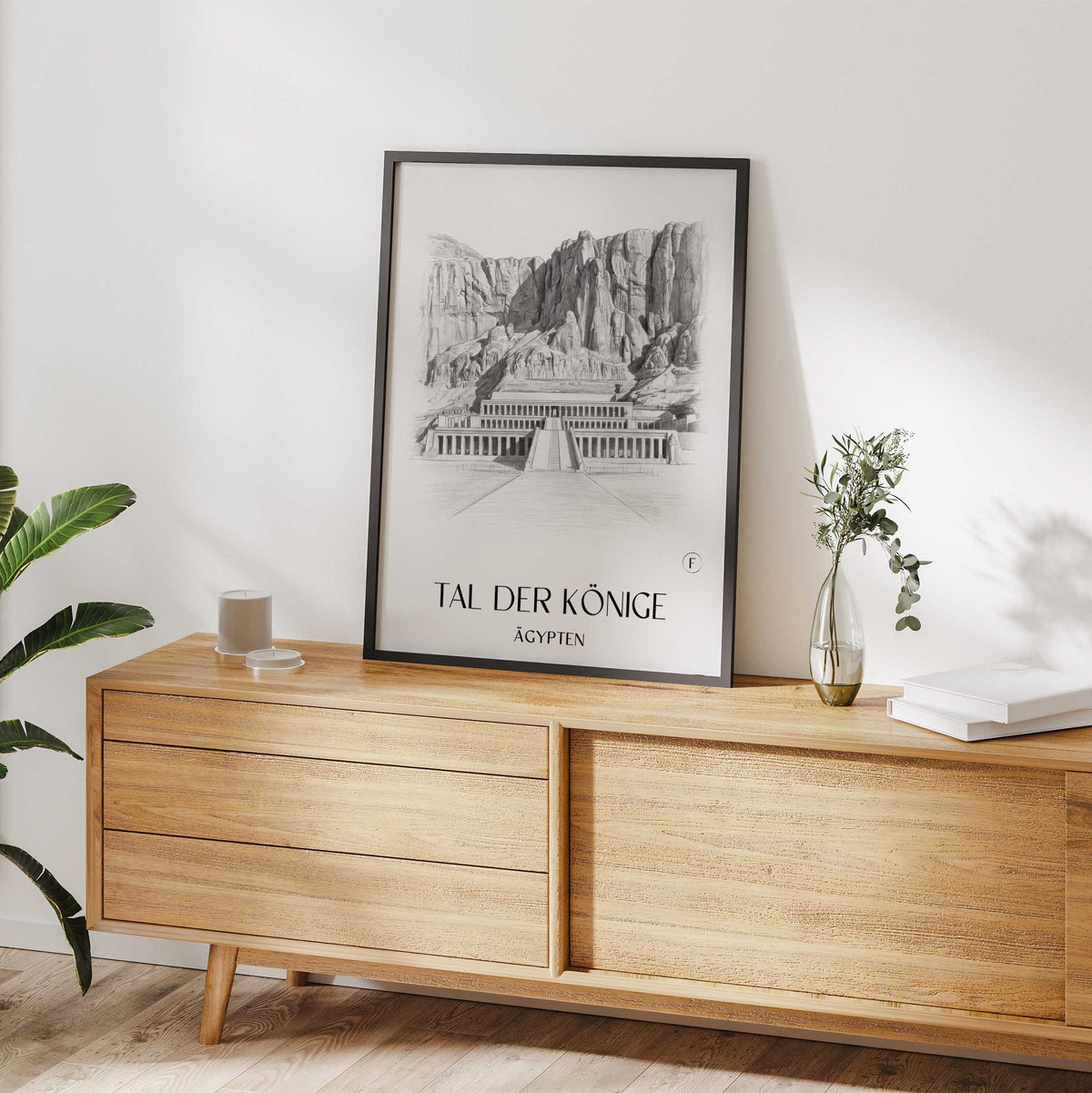 tal-der-könige-ägypten-poster-bleistift-zeichnung-drawing