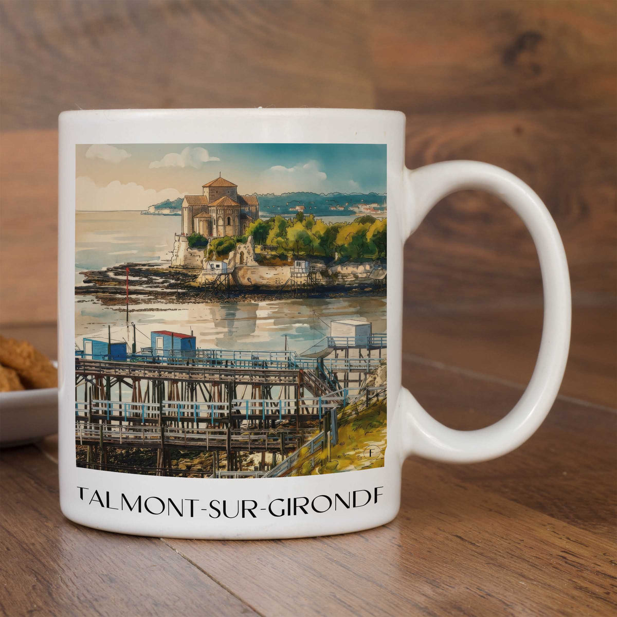 talmont-sur-gironde-estuaire-de-la-gironde-frankreich-kaffeebecher-aquarell