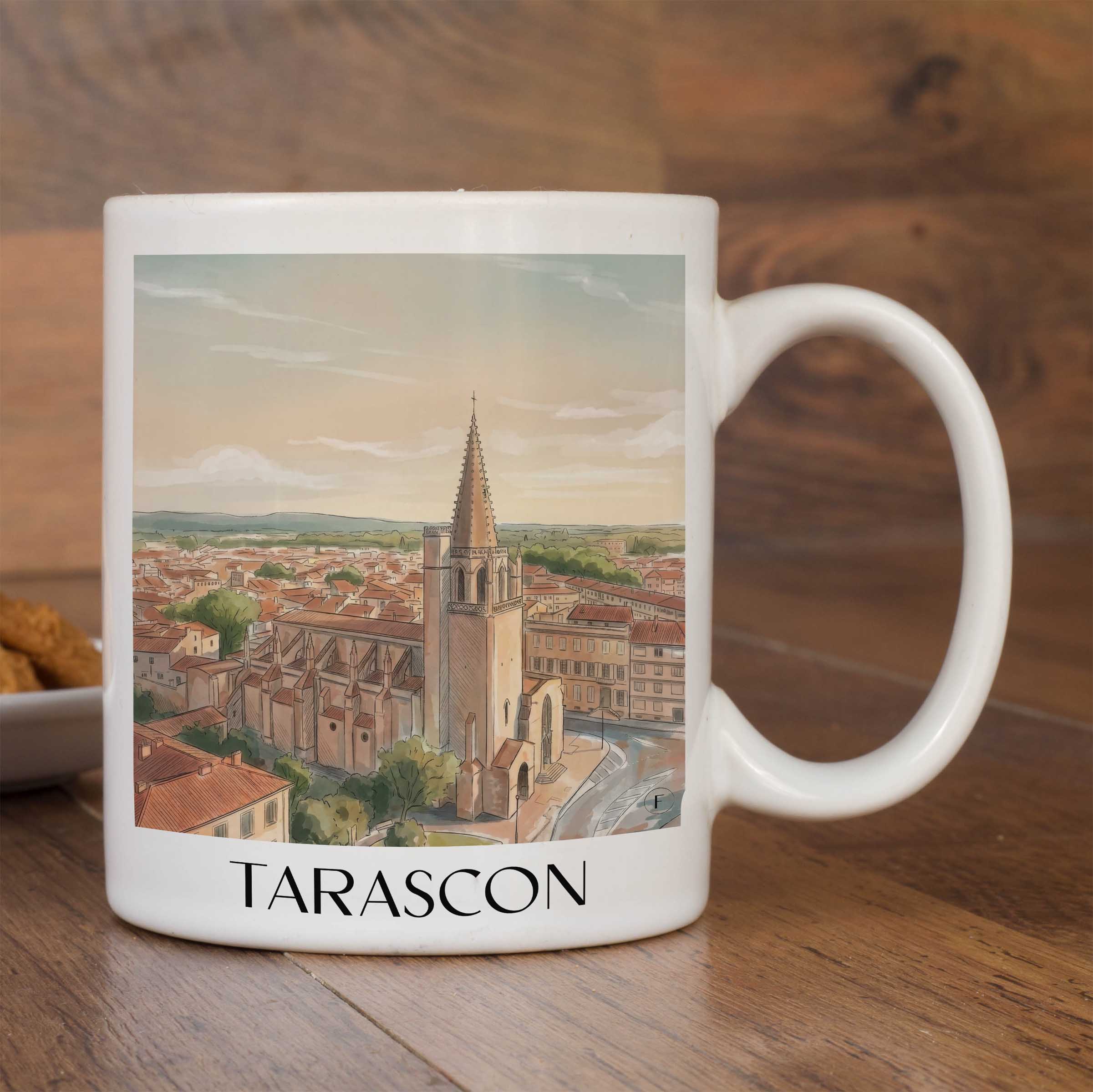 tarascon-provence-frankreich-kaffeebecher-aquarell