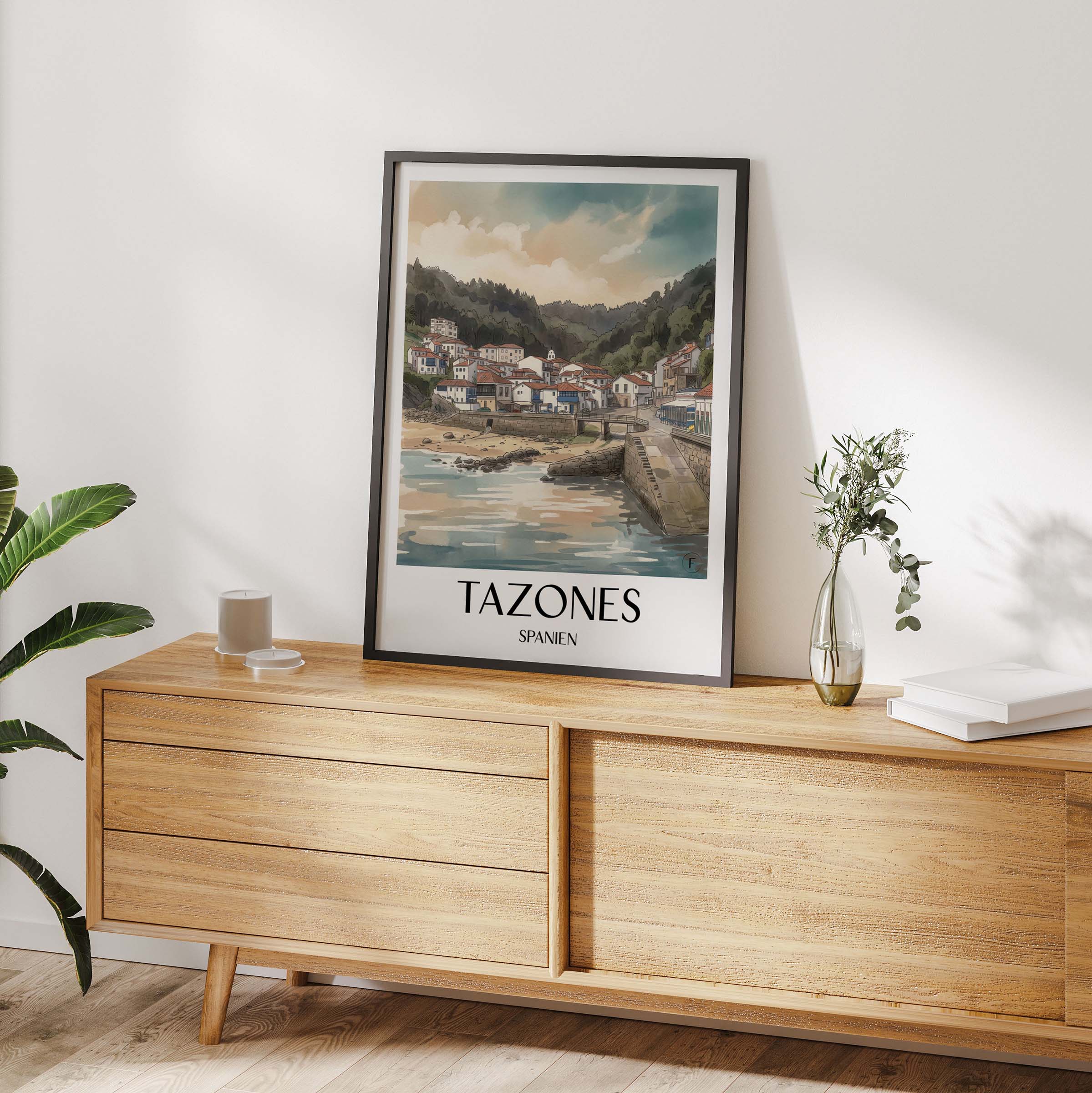 tazones-spanien-spanien-poster-aquarell