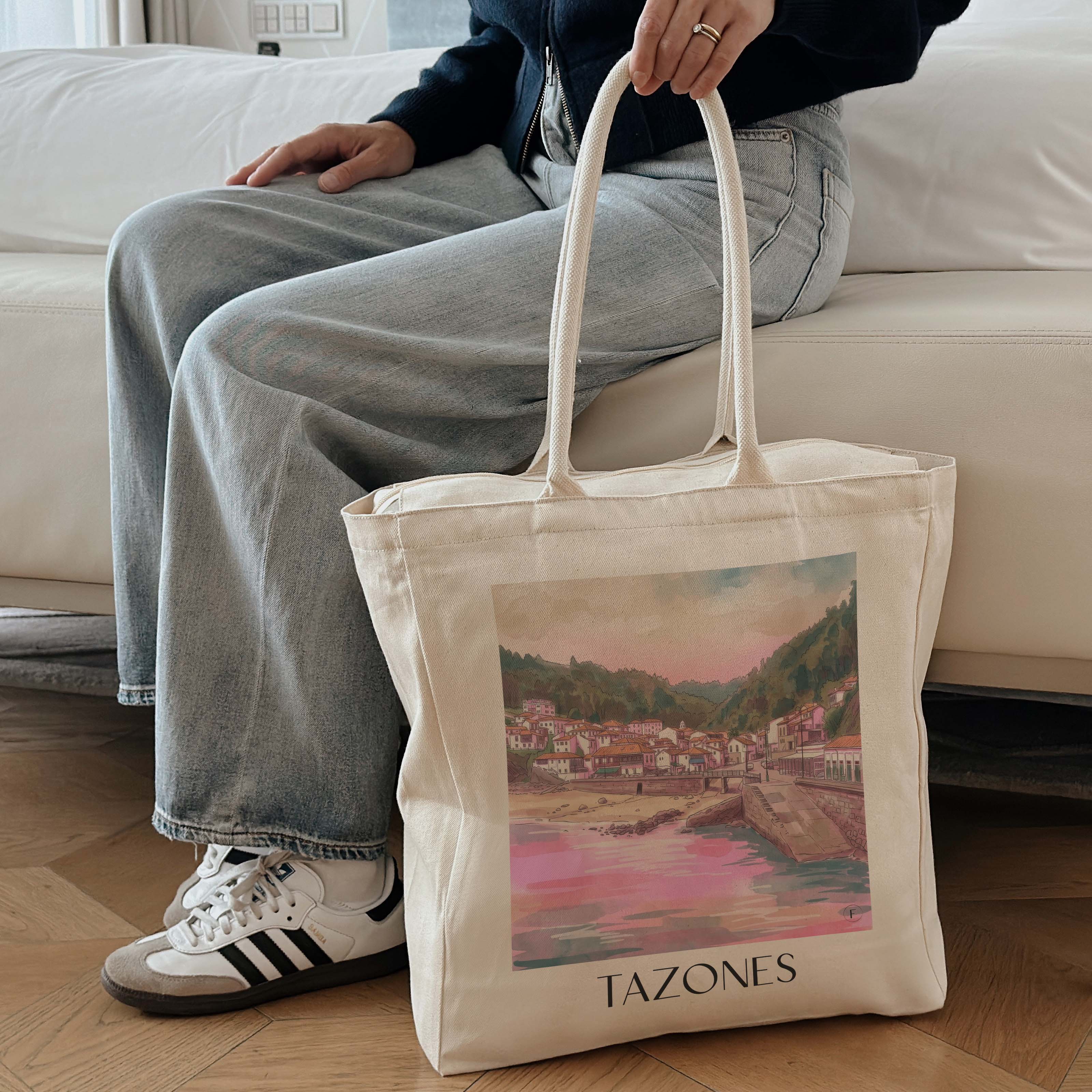 tazones-spanien-spanien-einkaufstasche-aquarell-pink-rosa