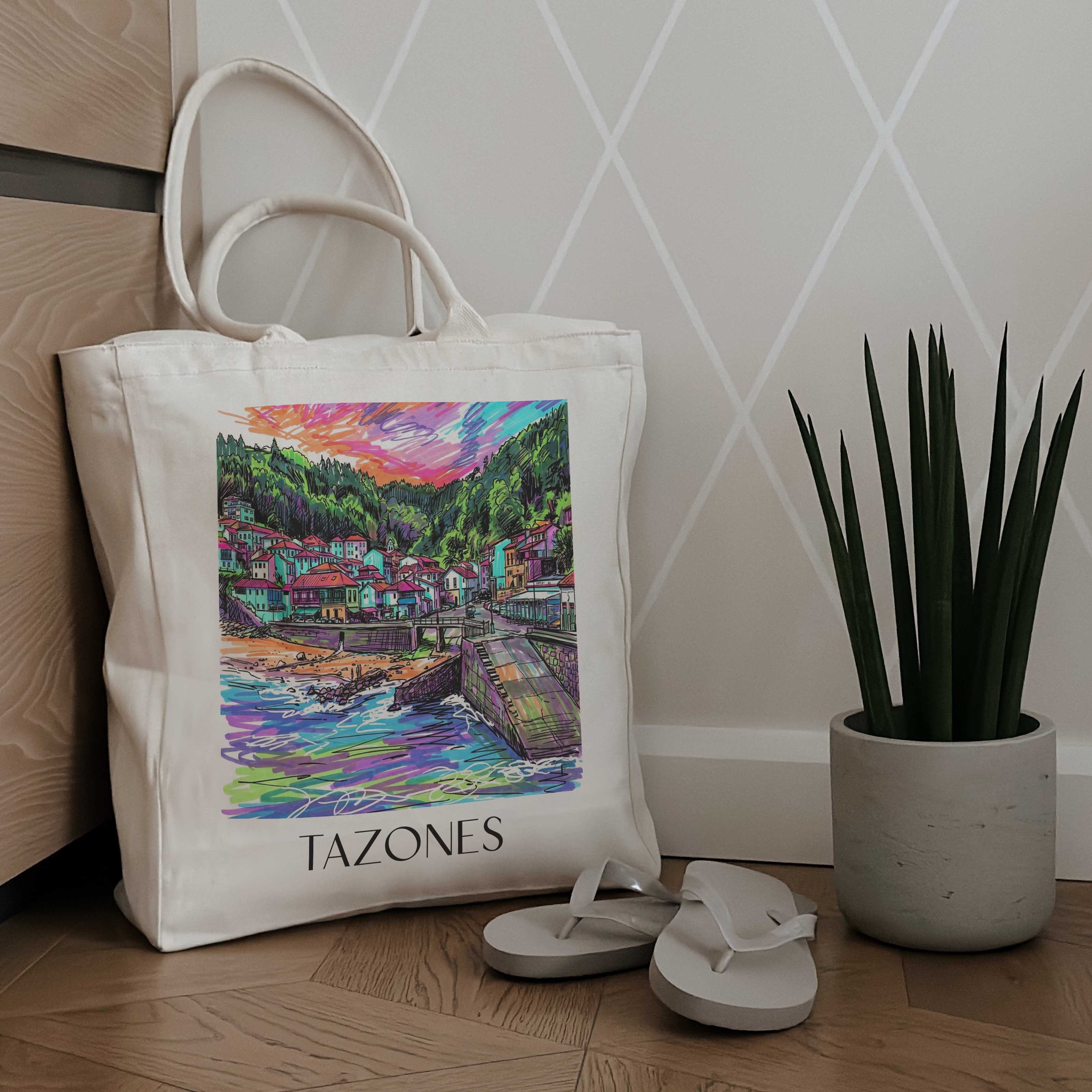 tazones-spanien-spanien-einkaufstasche-graffiti