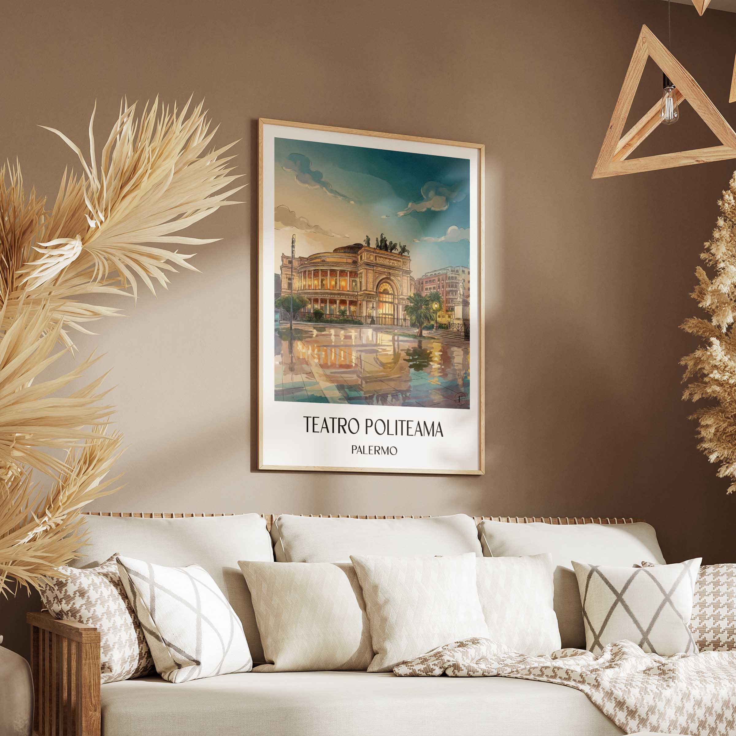 teatro-politeama-palermo-italien-poster-aquarell