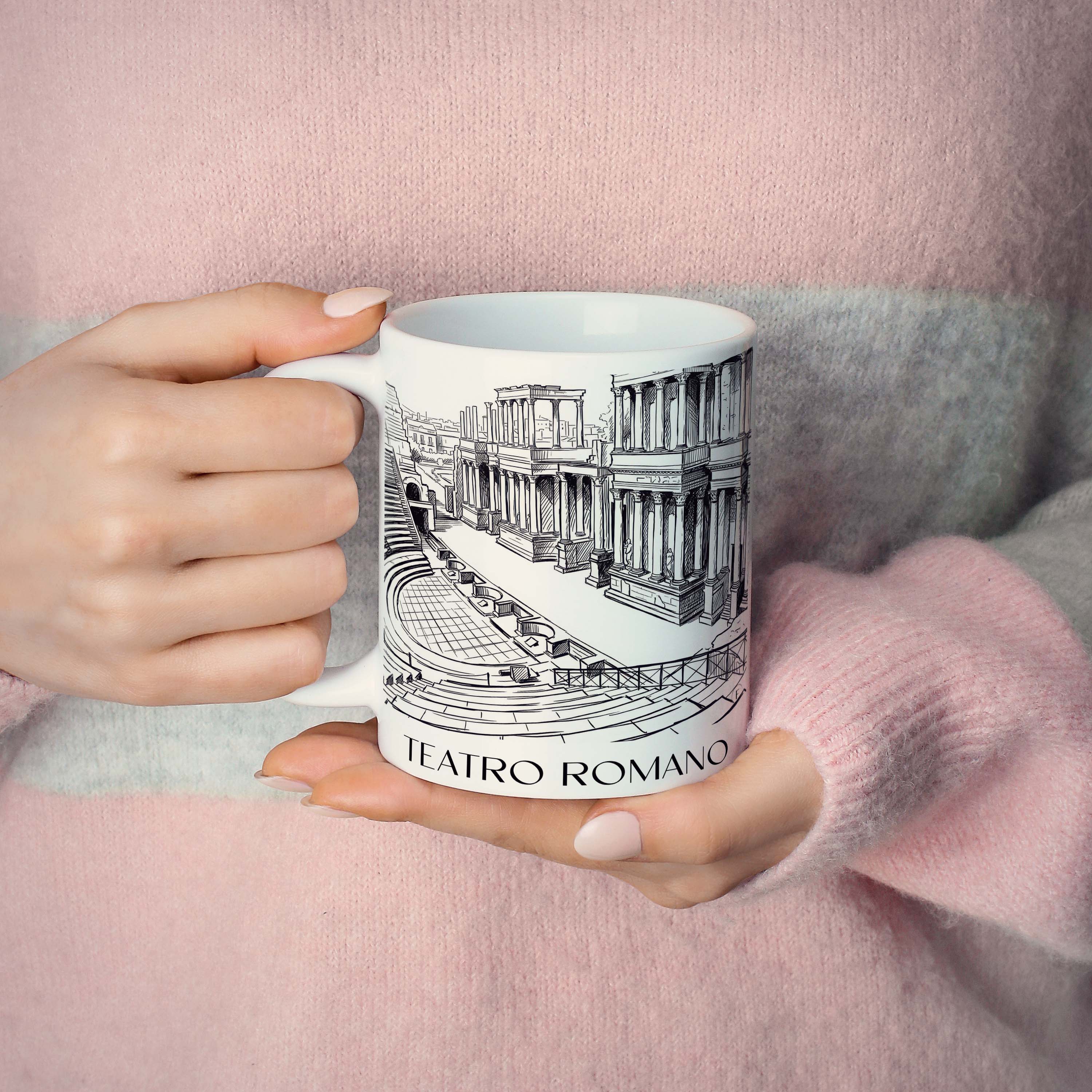 teatro-romano-mérída-spanien-kaffeebecher-skizze