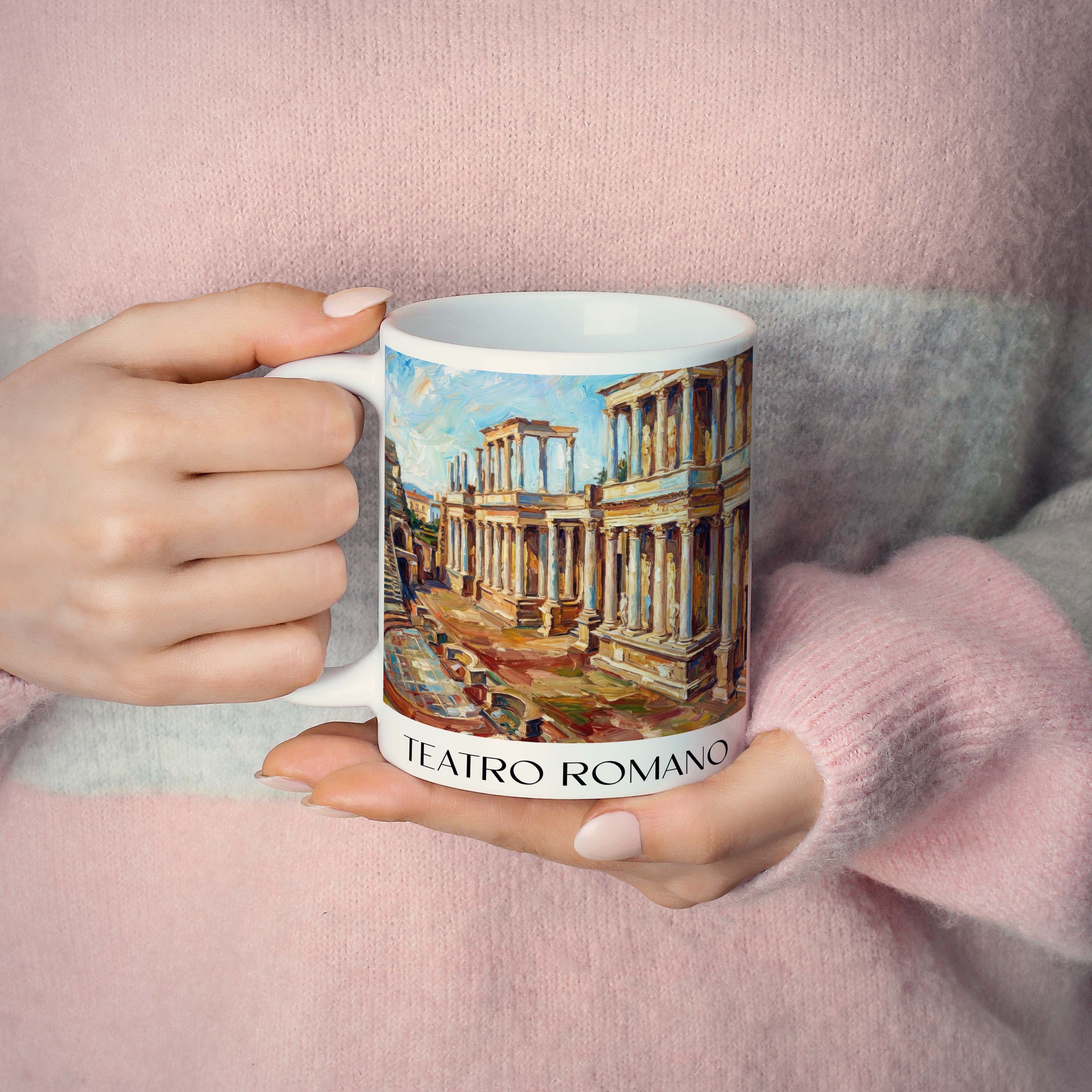teatro-romano-mérída-spanien-kaffeebecher-oil-painting-oelgemaelde
