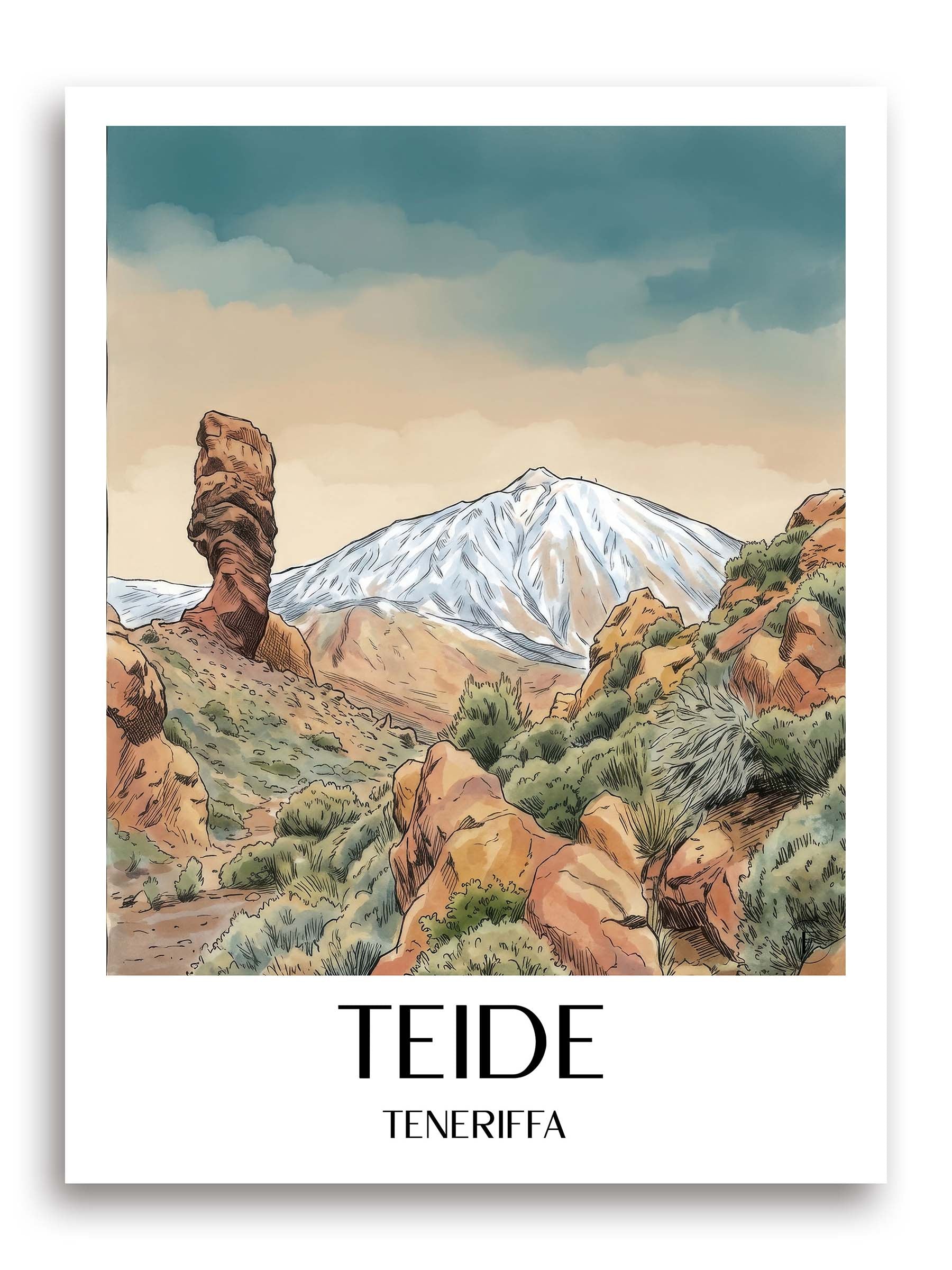 teide-teneriffa-spanien-poster-aquarell
