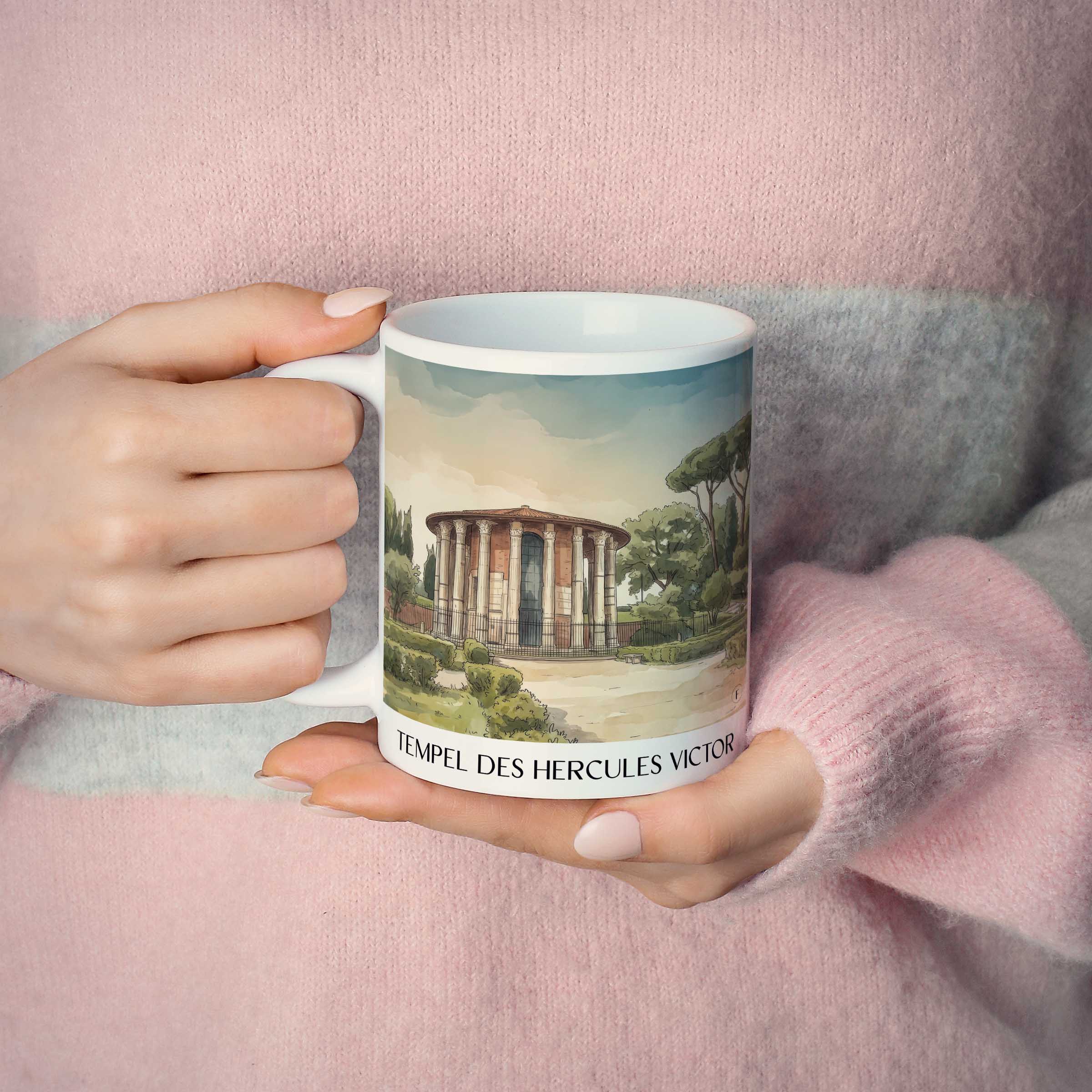 tempel-des-hercules-victor-rom-italien-kaffeebecher-aquarell
