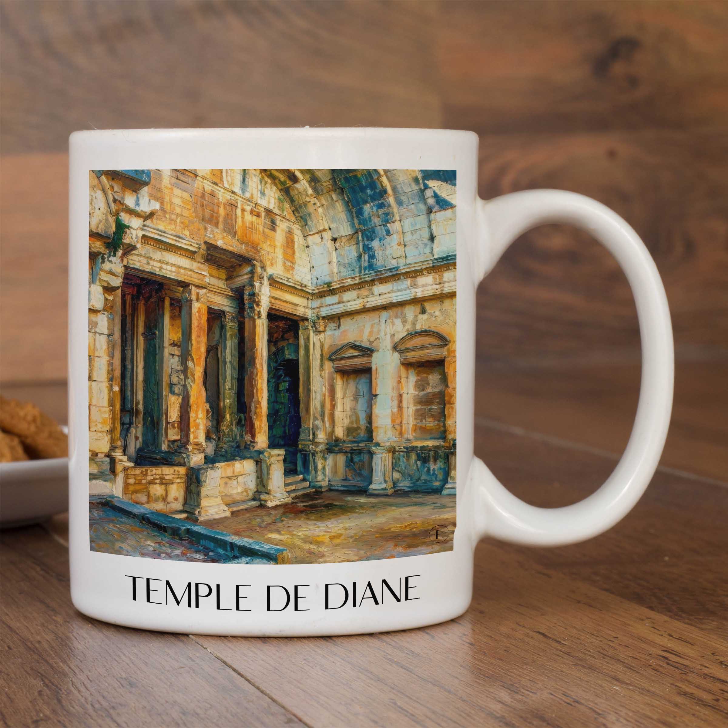temple-de-diane-nîmes-frankreich-kaffeebecher-oil-painting-oelgemaelde