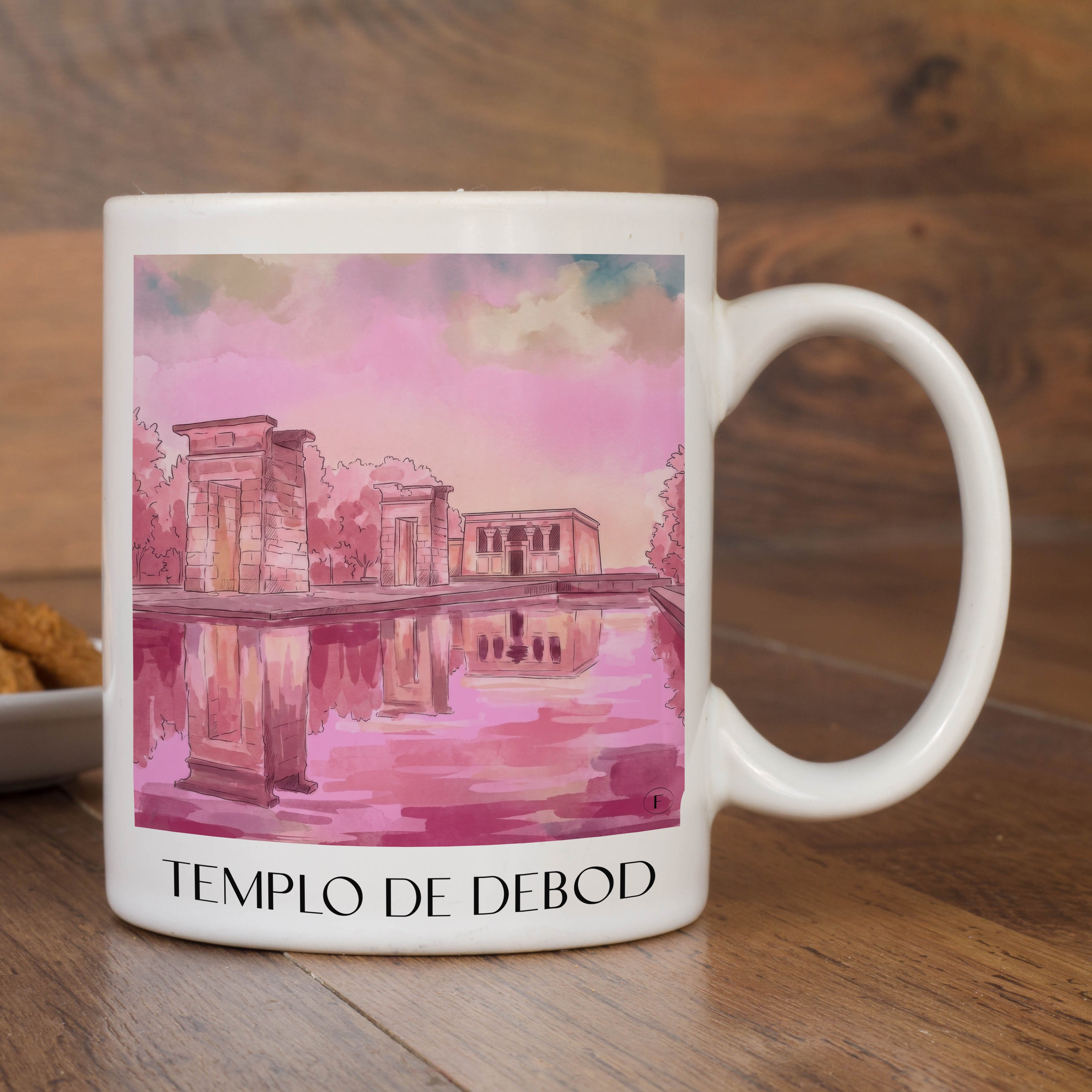 templo-de-debod-madrid-spanien-kaffeebecher-aquarell-pink-rosa