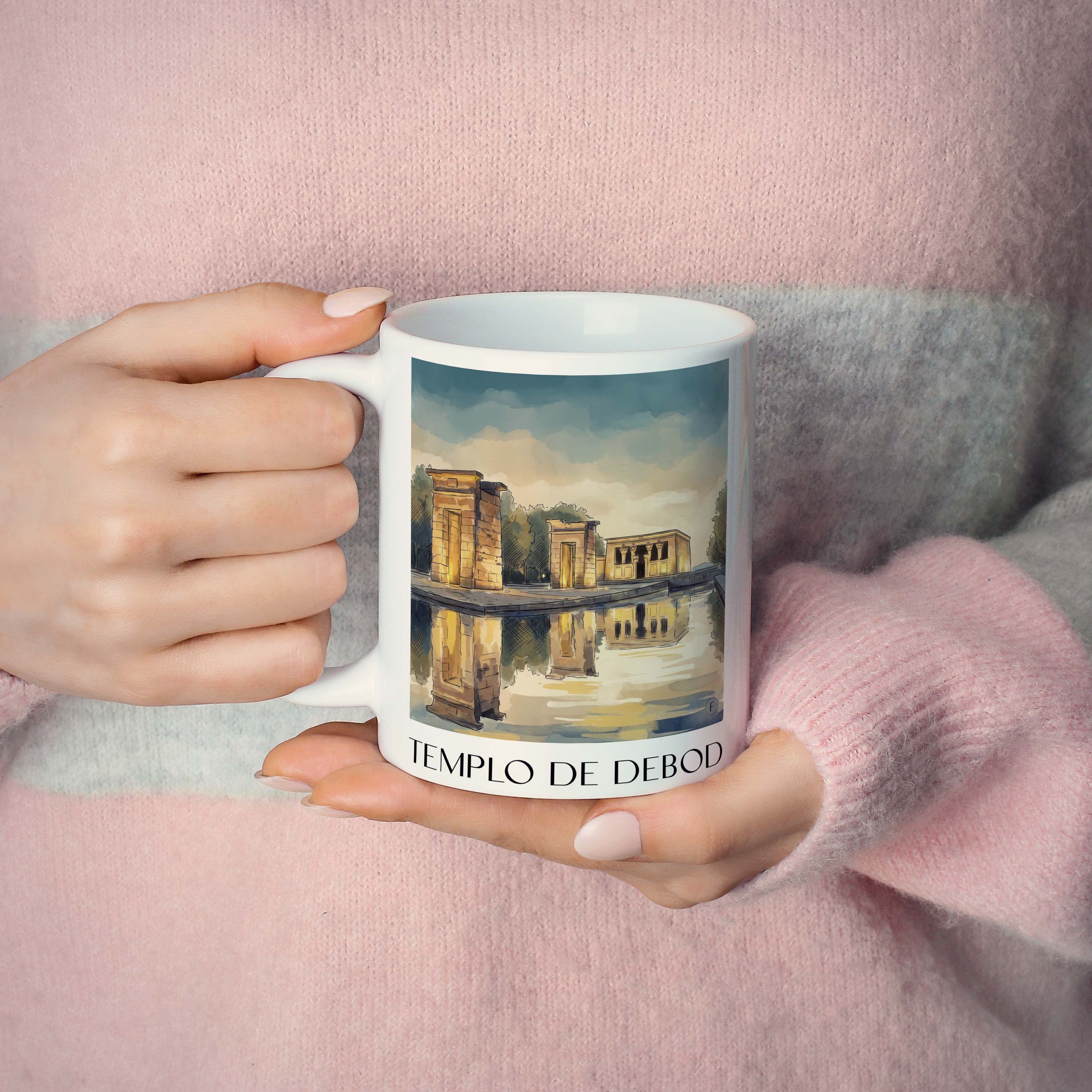 templo-de-debod-madrid-spanien-kaffeebecher-aquarell