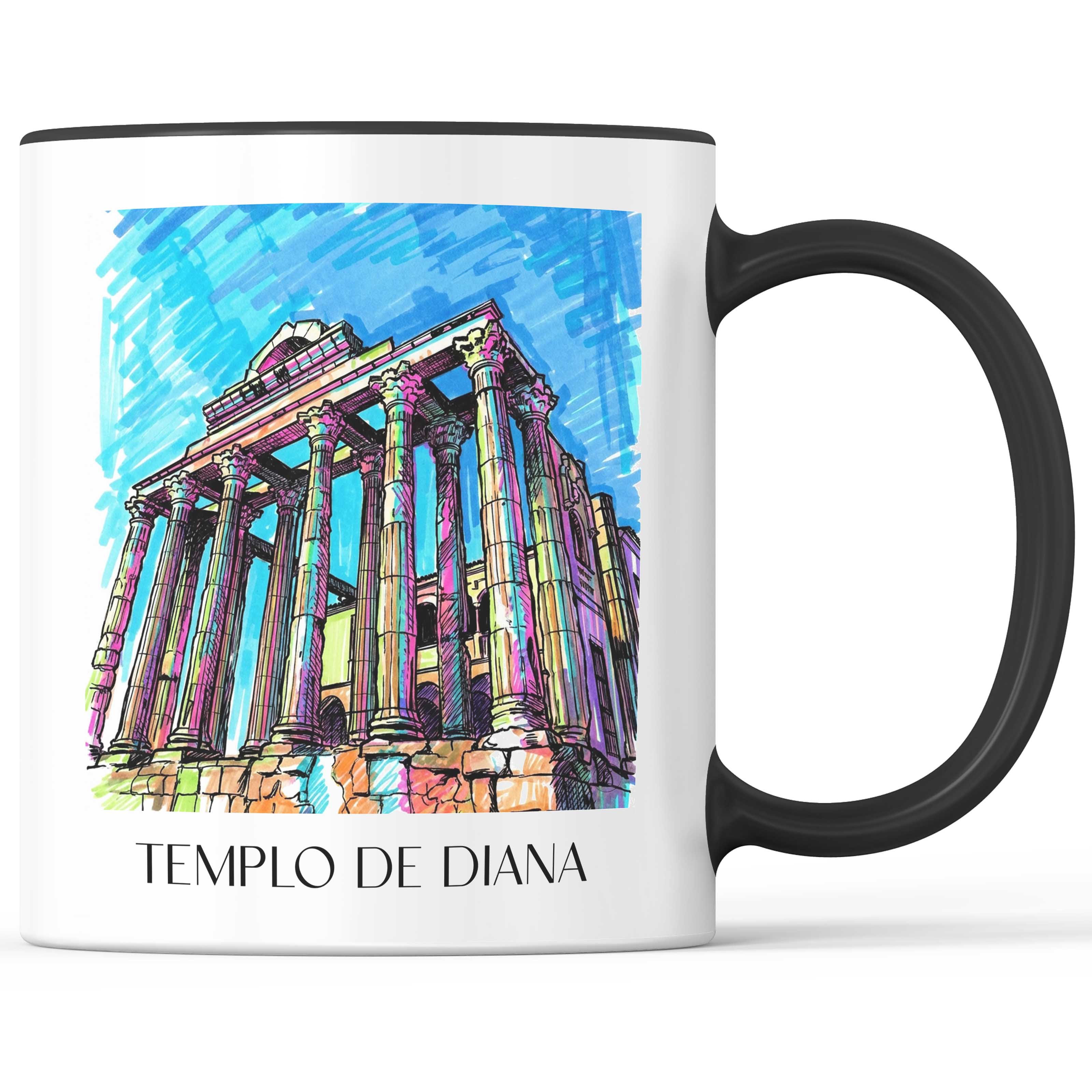 templo-de-diana-mérída-spanien-kaffeebecher-graffiti