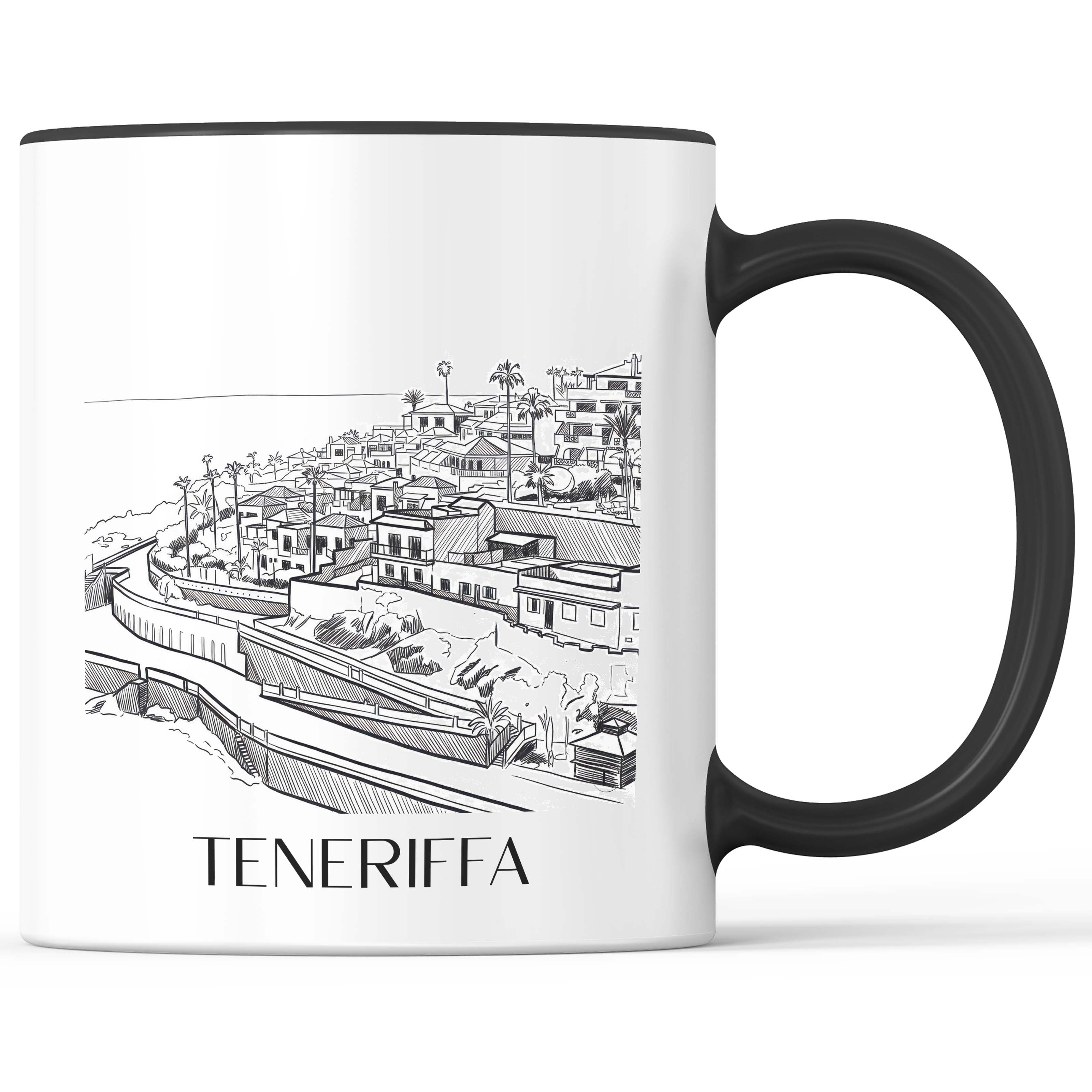 teneriffa-spanien-spanien-kaffeebecher-skizze