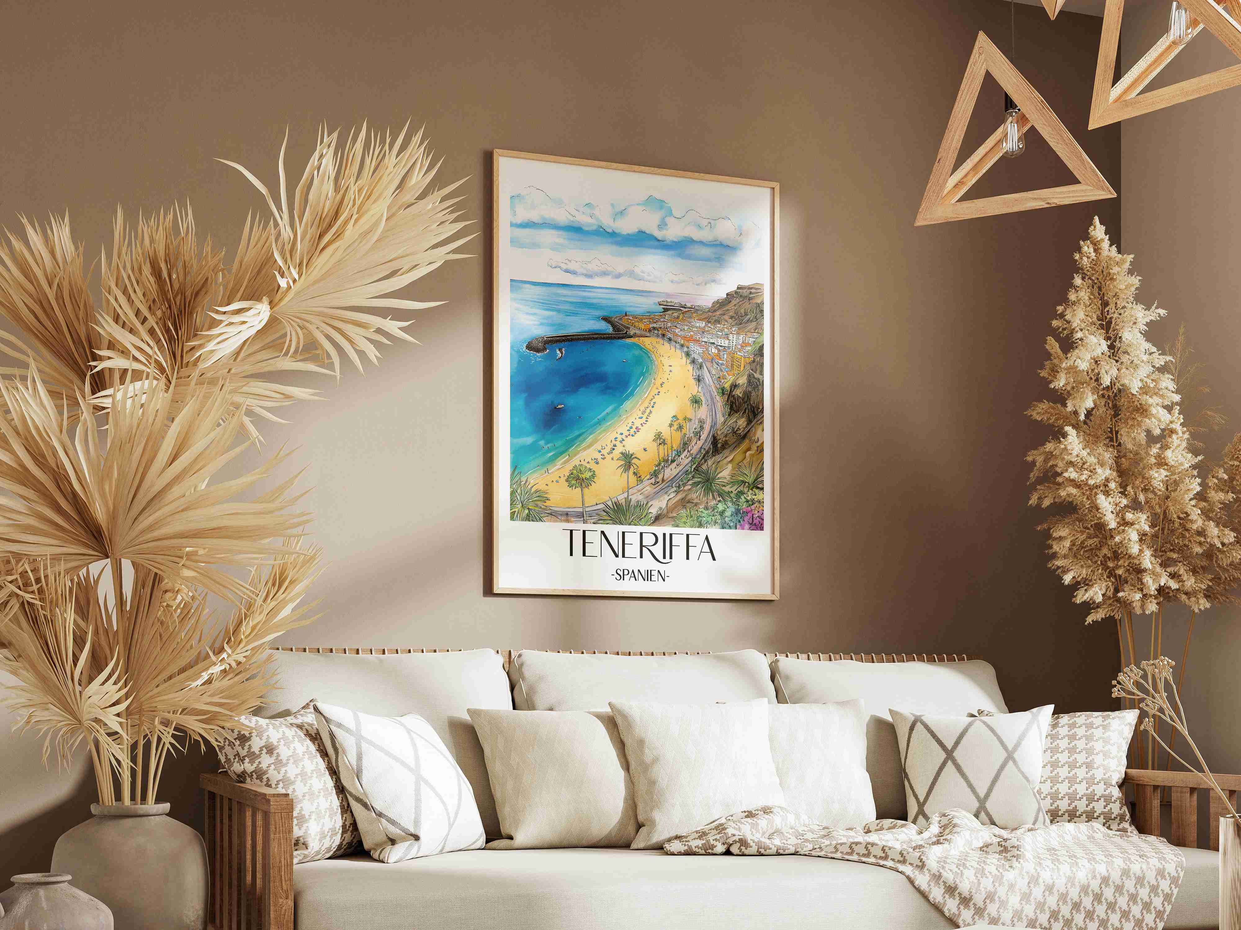 teneriffa-spanien-poster-aquarell