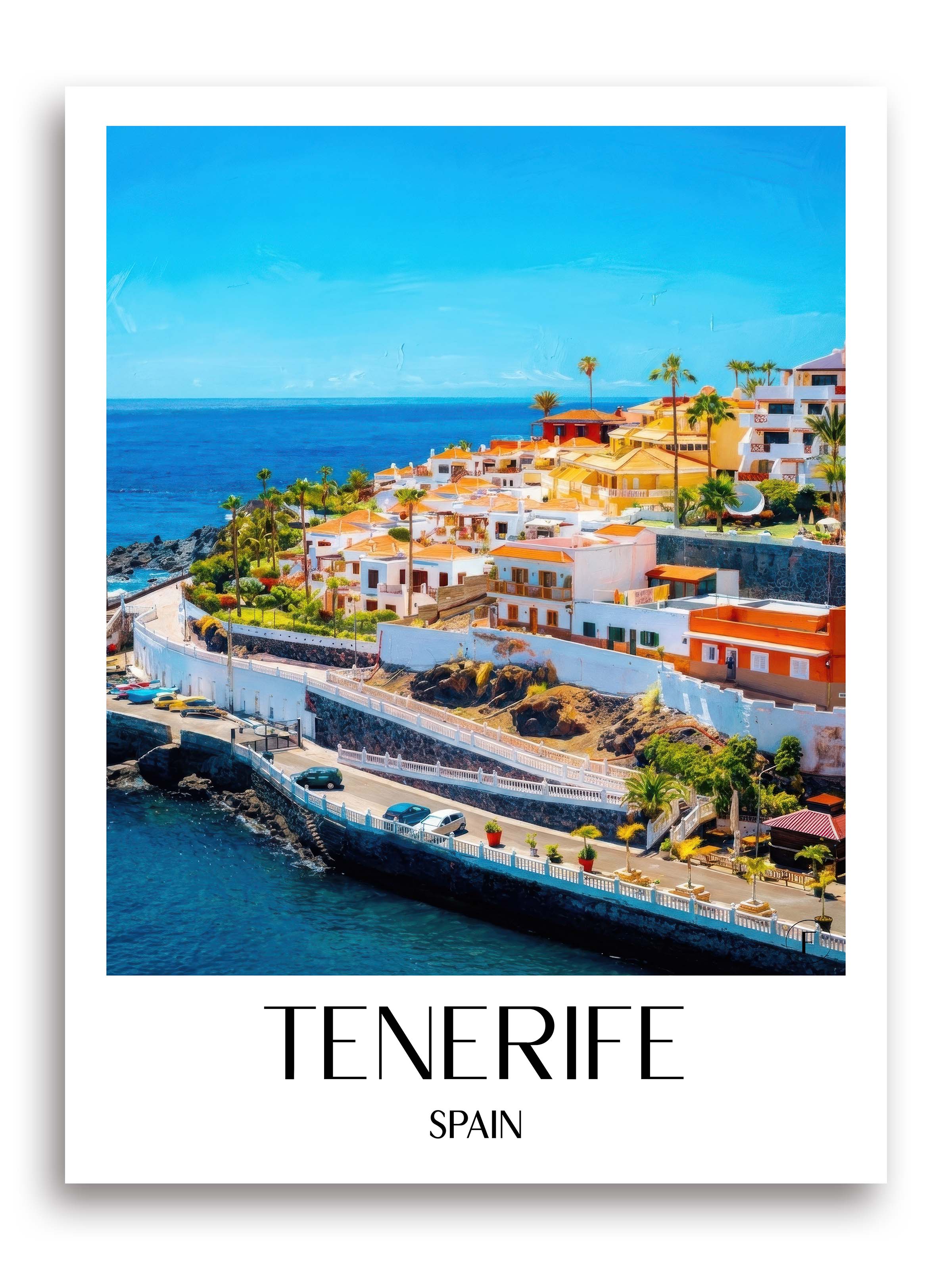 Teneriffa Poster - Spanien - Spanien Kunstdruck - Ölgemälde von A4 bis A1 - favplace