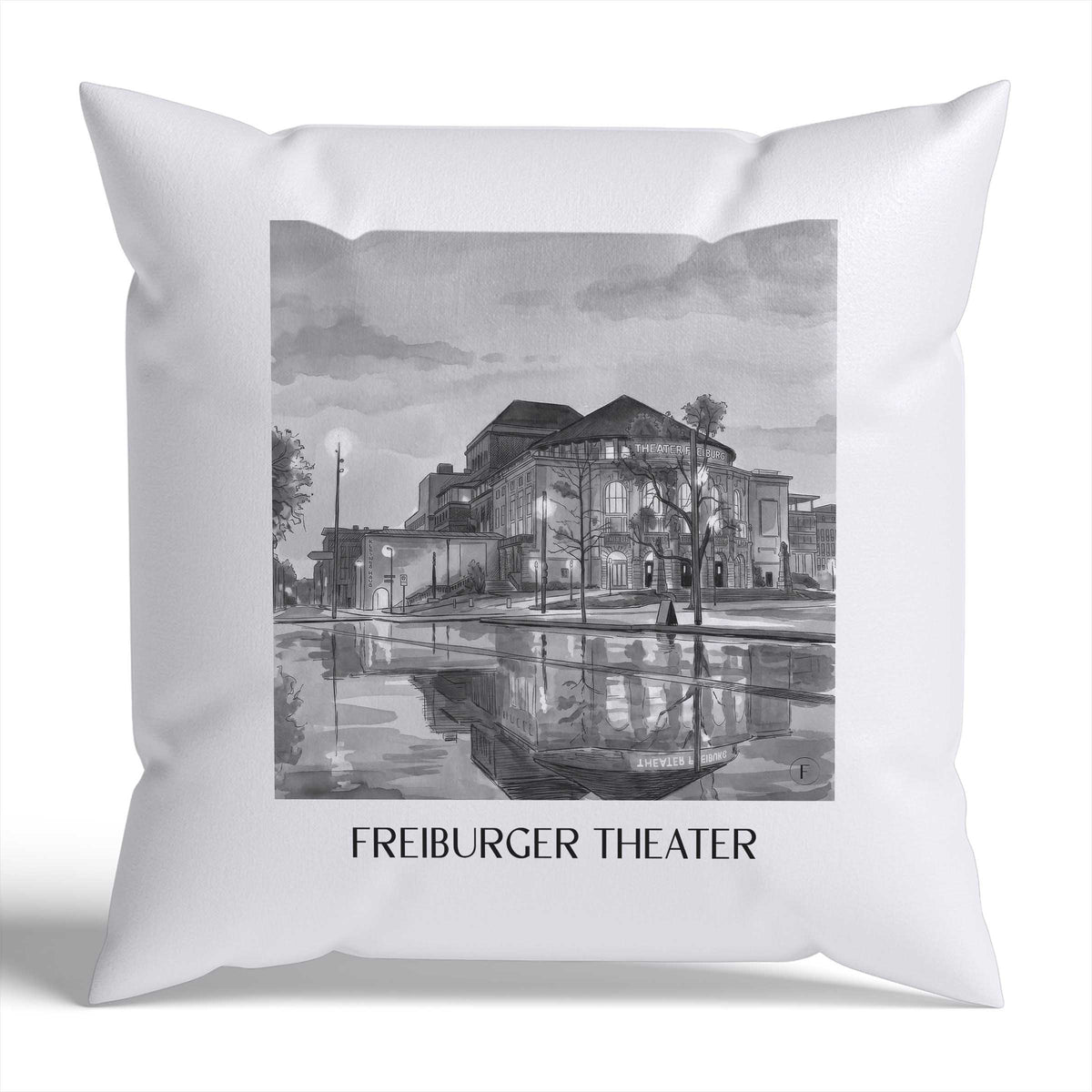 theater-freiburg-deutschland-kissenbezug-aquarell-schwarz-weiss