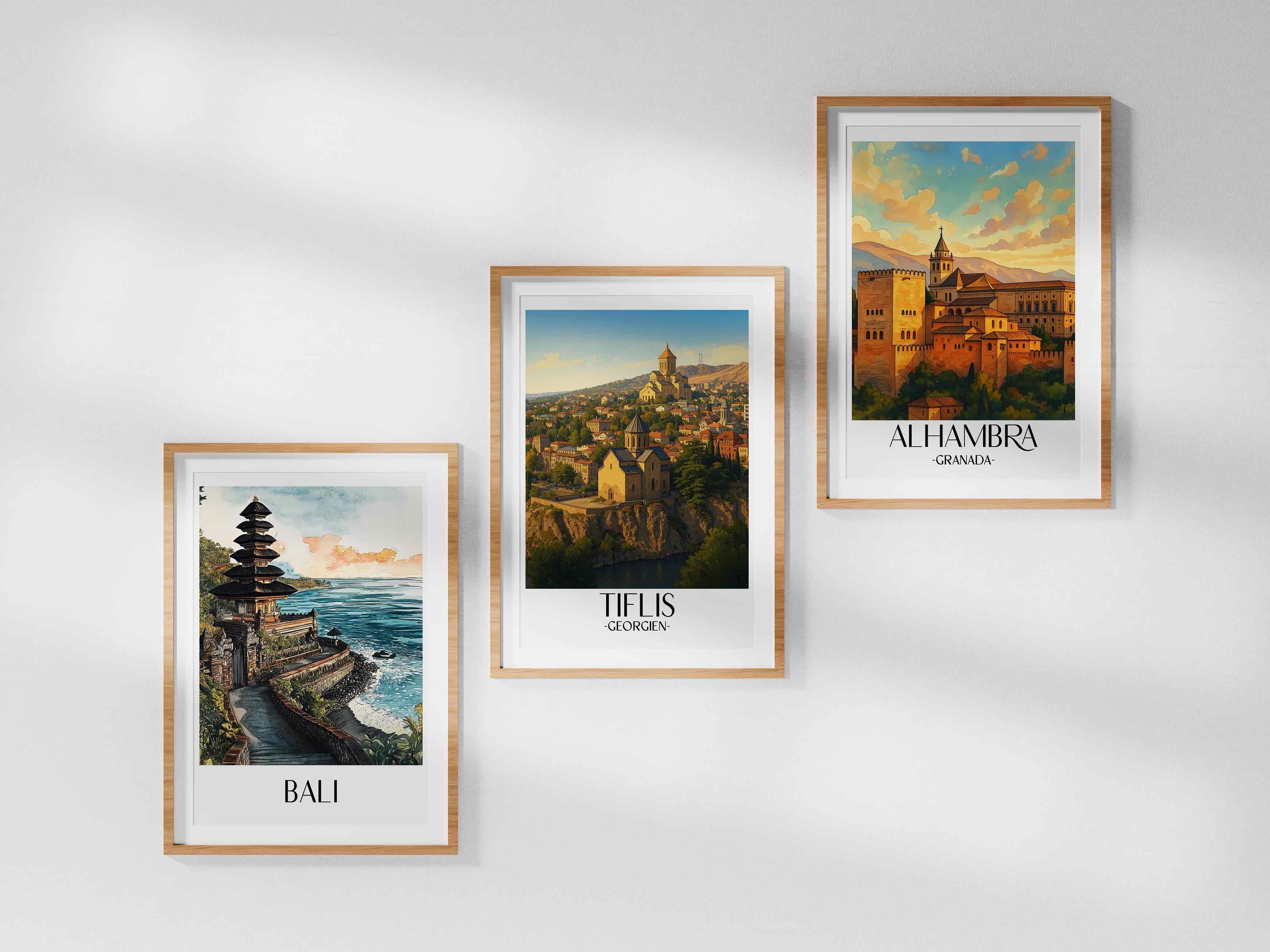 tiflis-georgien-poster-aquarell