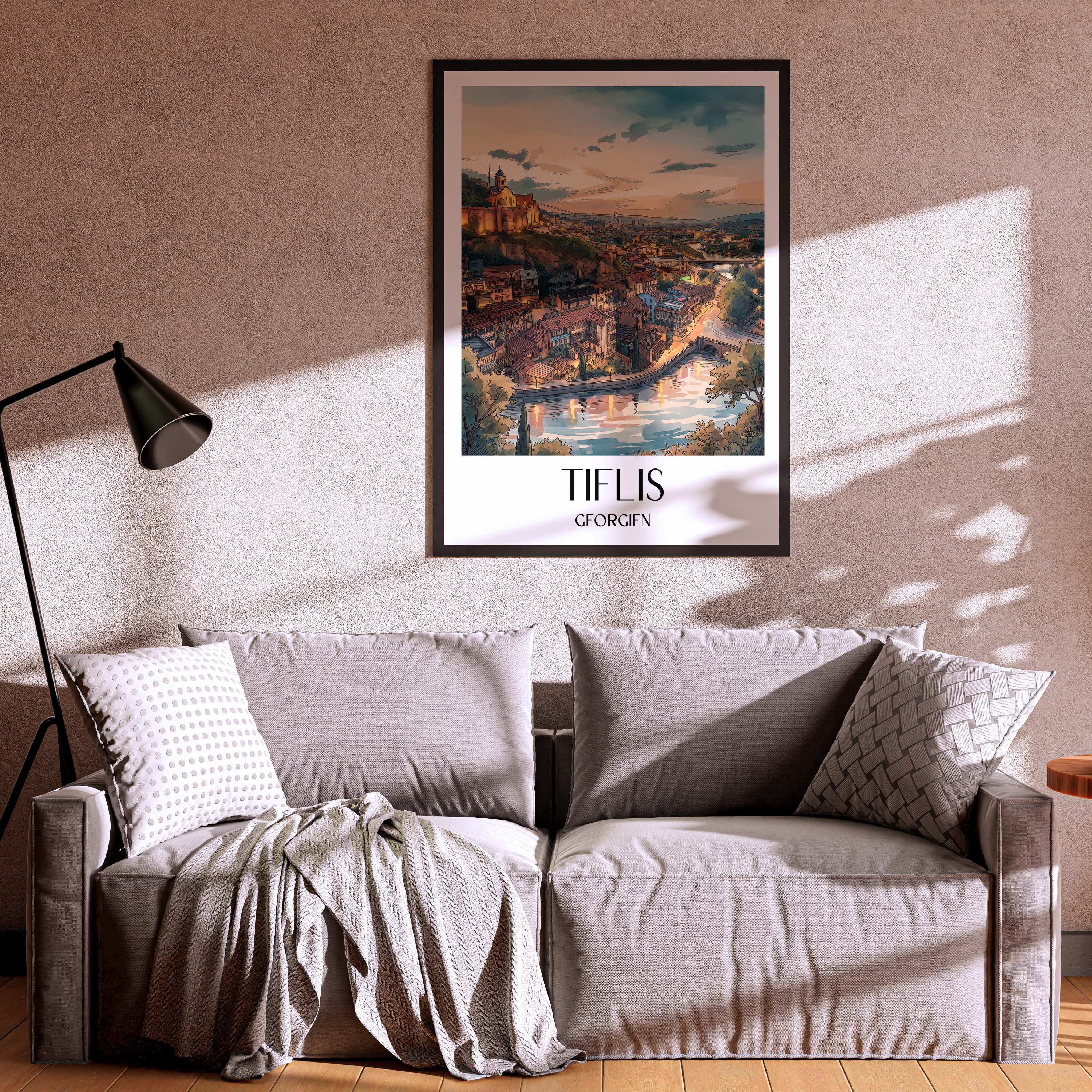 tiflis-georgien-poster-aquarell