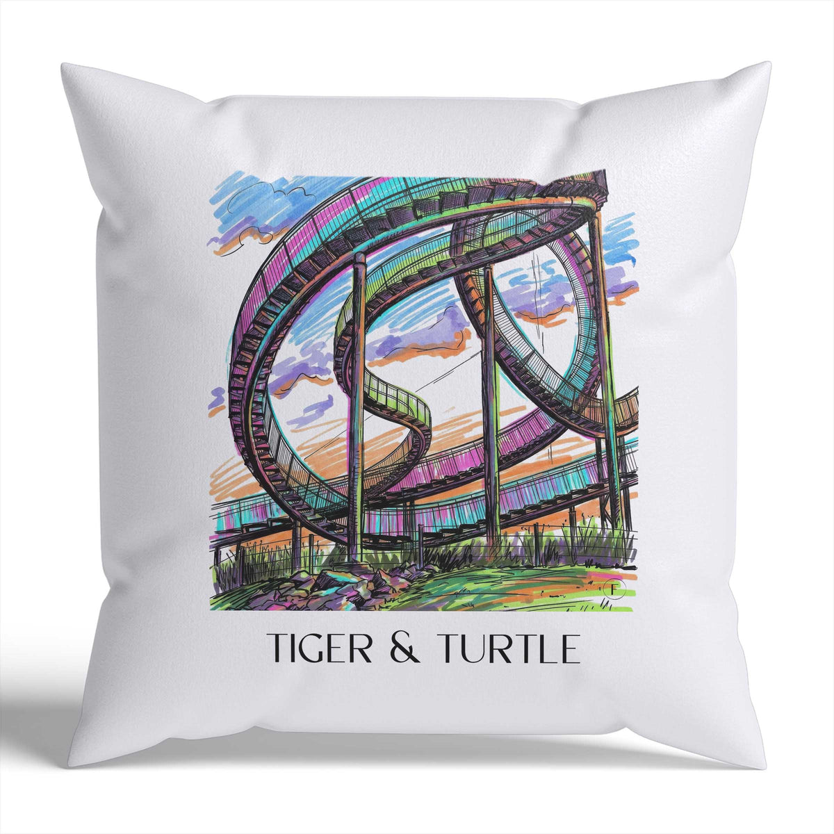 Tiger & Turtle Kissenhülle - Zierkissen Bezug - Duisburg - Deutschland Kissen bzw. Kissenbezug im Tag Graffiti Stil - favplace