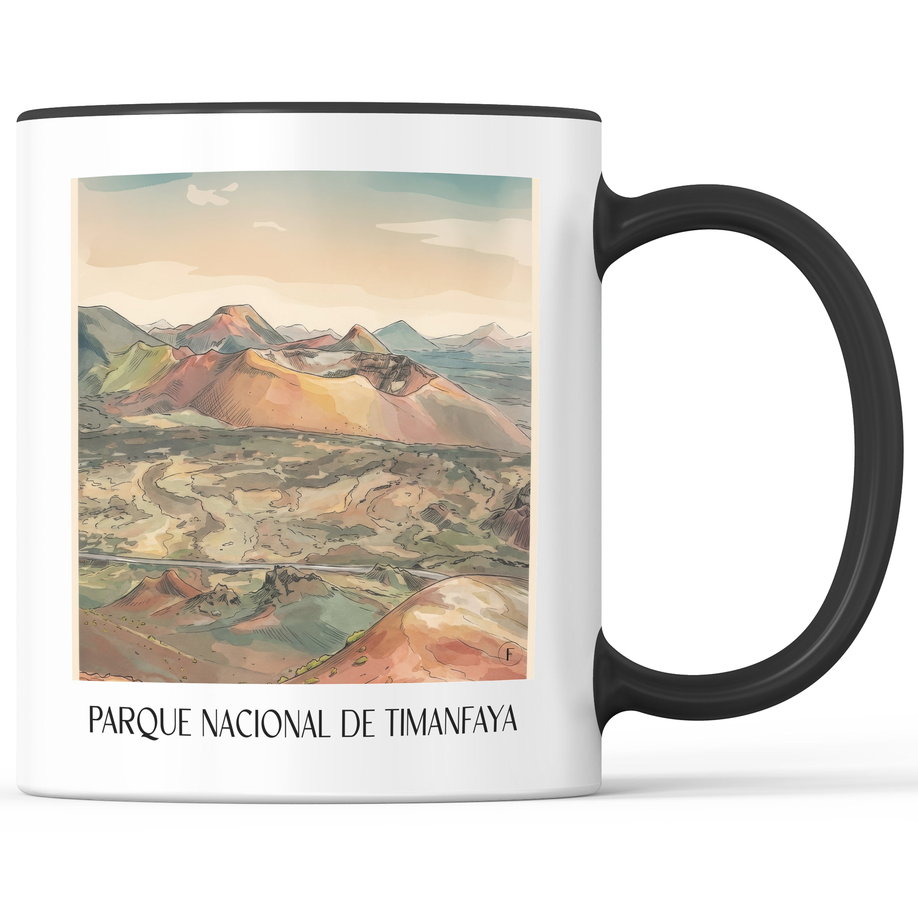 timanfaya-nationalpark-lanzarote-spanien-kaffeebecher-aquarell