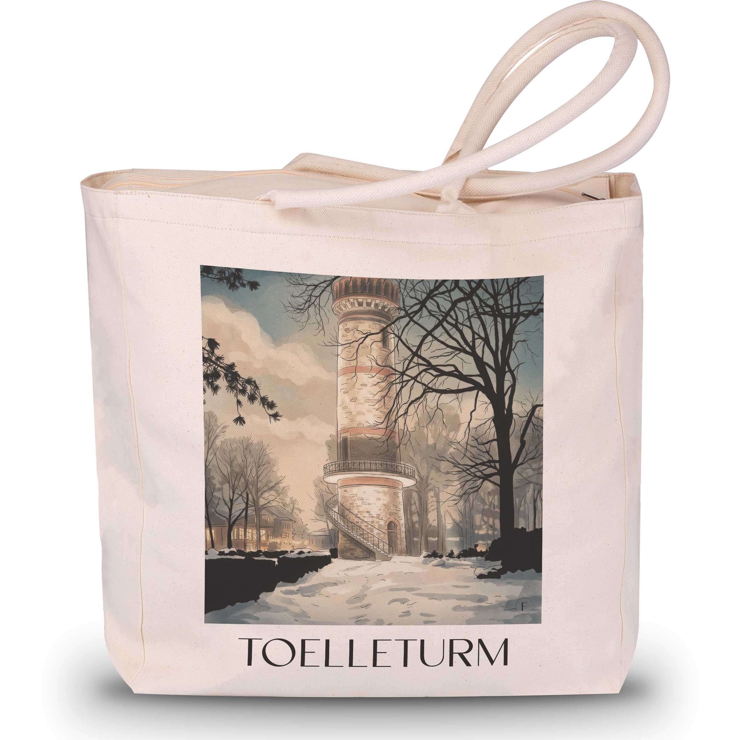 toelleturm-wuppertal-deutschland-einkaufstasche-aquarell