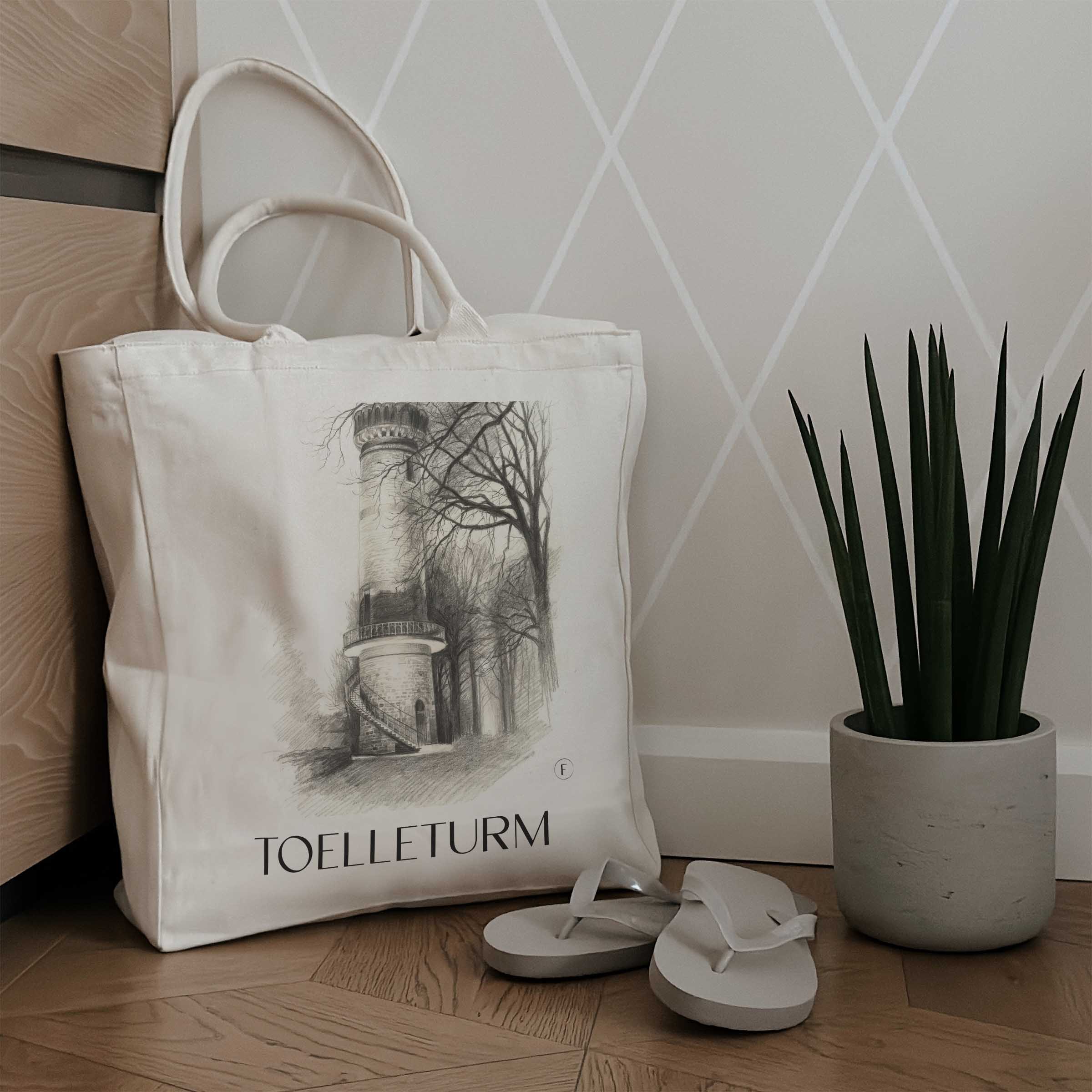 toelleturm-wuppertal-deutschland-einkaufstasche-bleistift-zeichnung-drawing