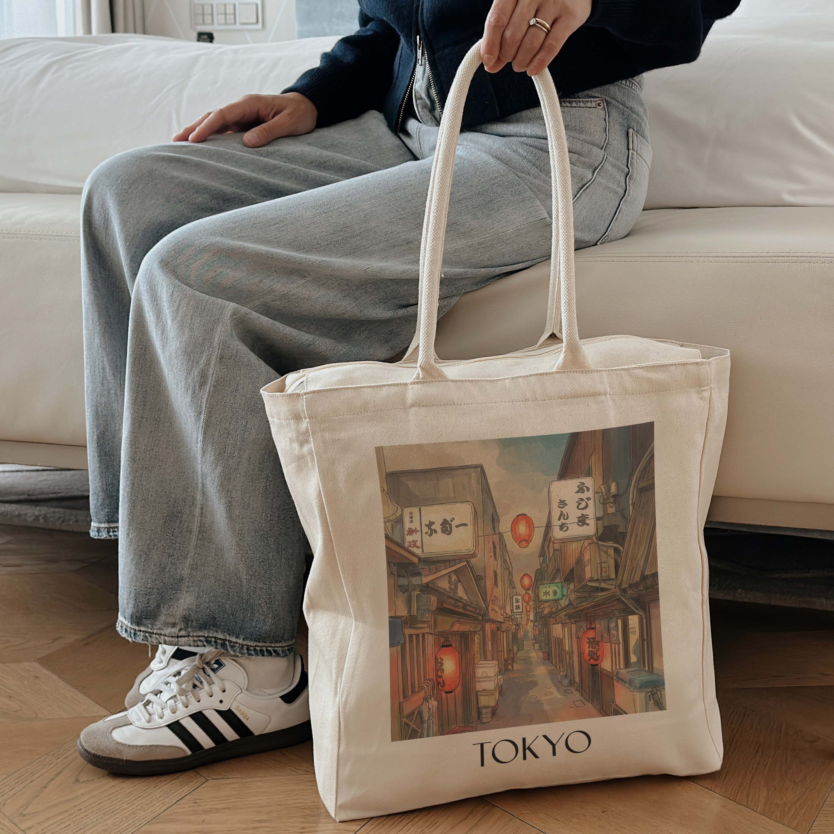 tokyo-japan-einkaufstasche-aquarell