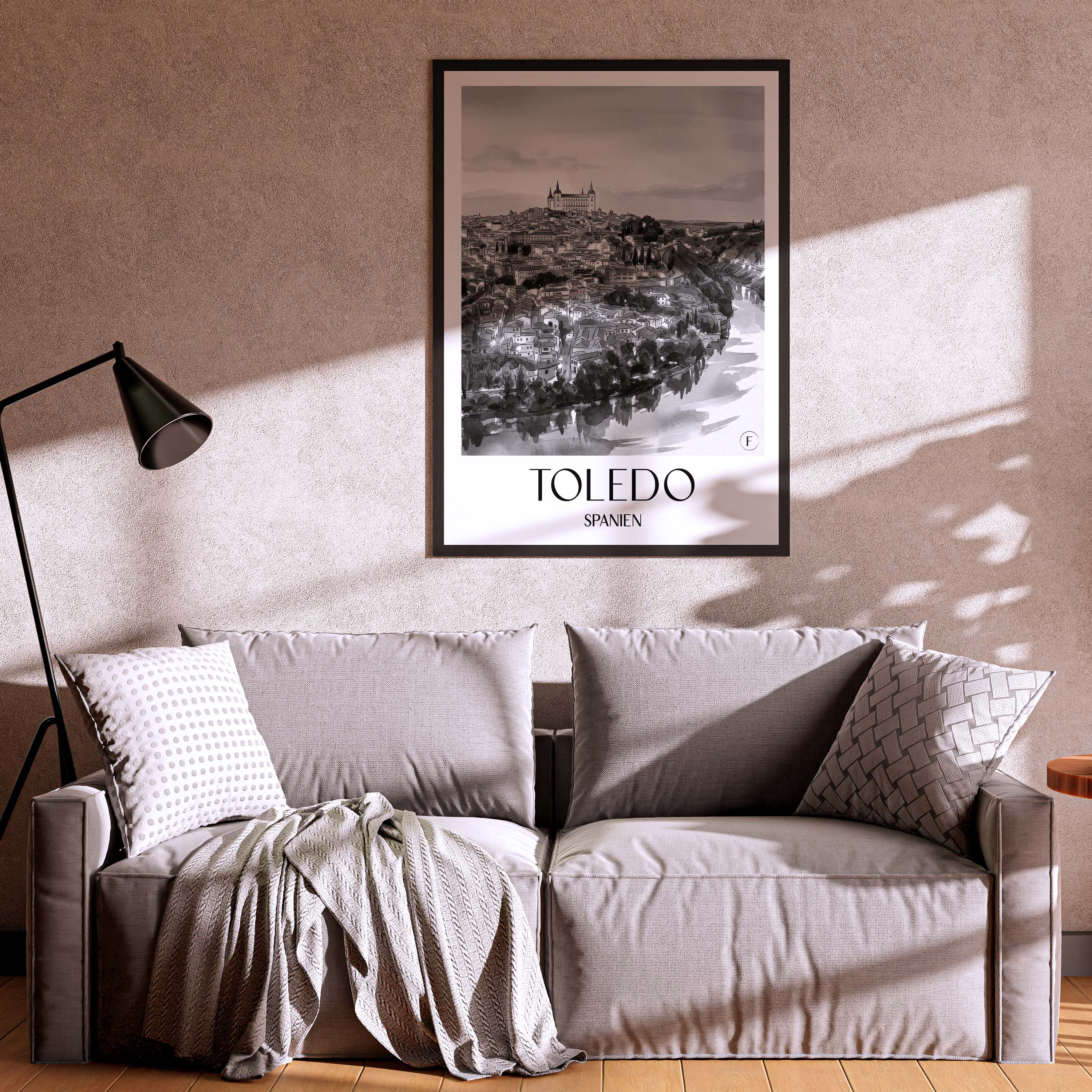 toledo-spanien-spanien-poster-aquarell-schwarz-weiss