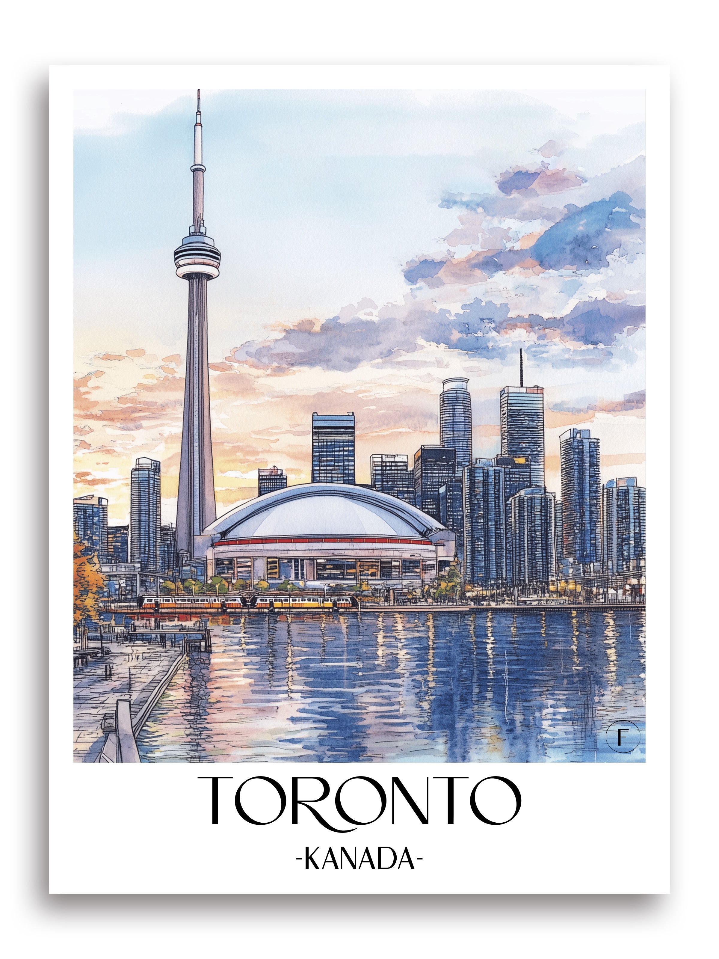toronto-kanada-poster-aquarell