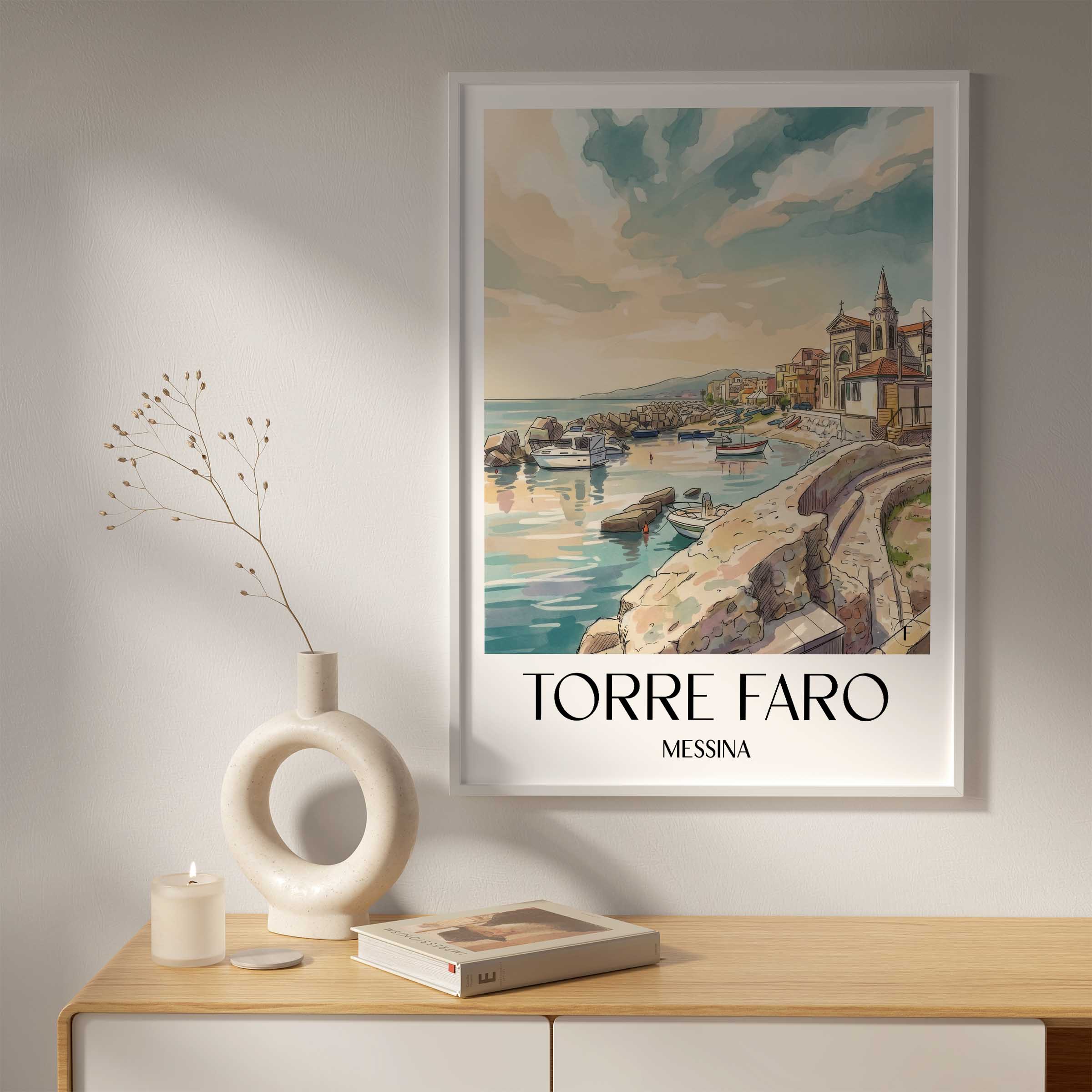 torre-faro-messina-italien-poster-aquarell