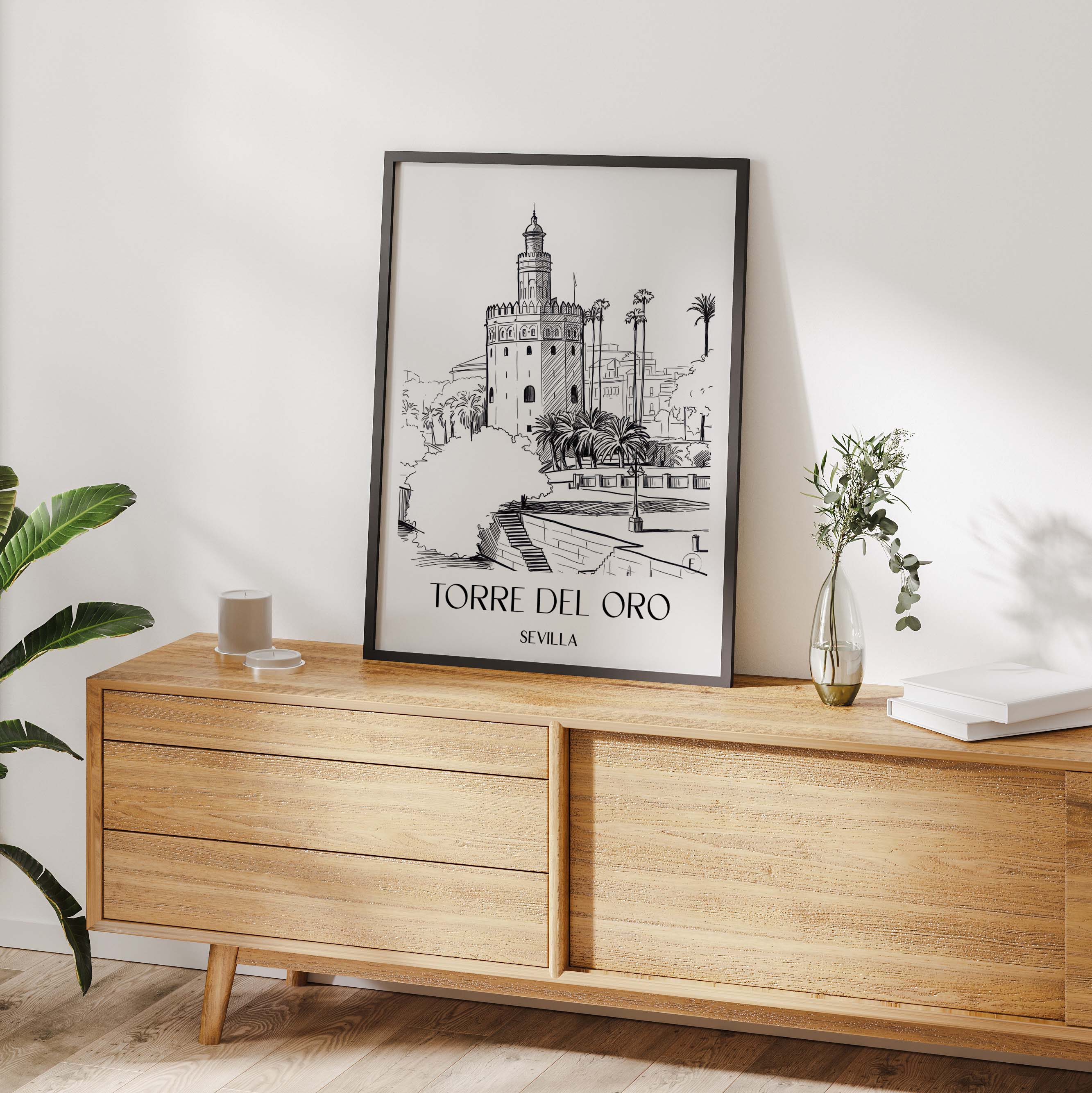 torre-del-oro-sevilla-spanien-poster-skizze