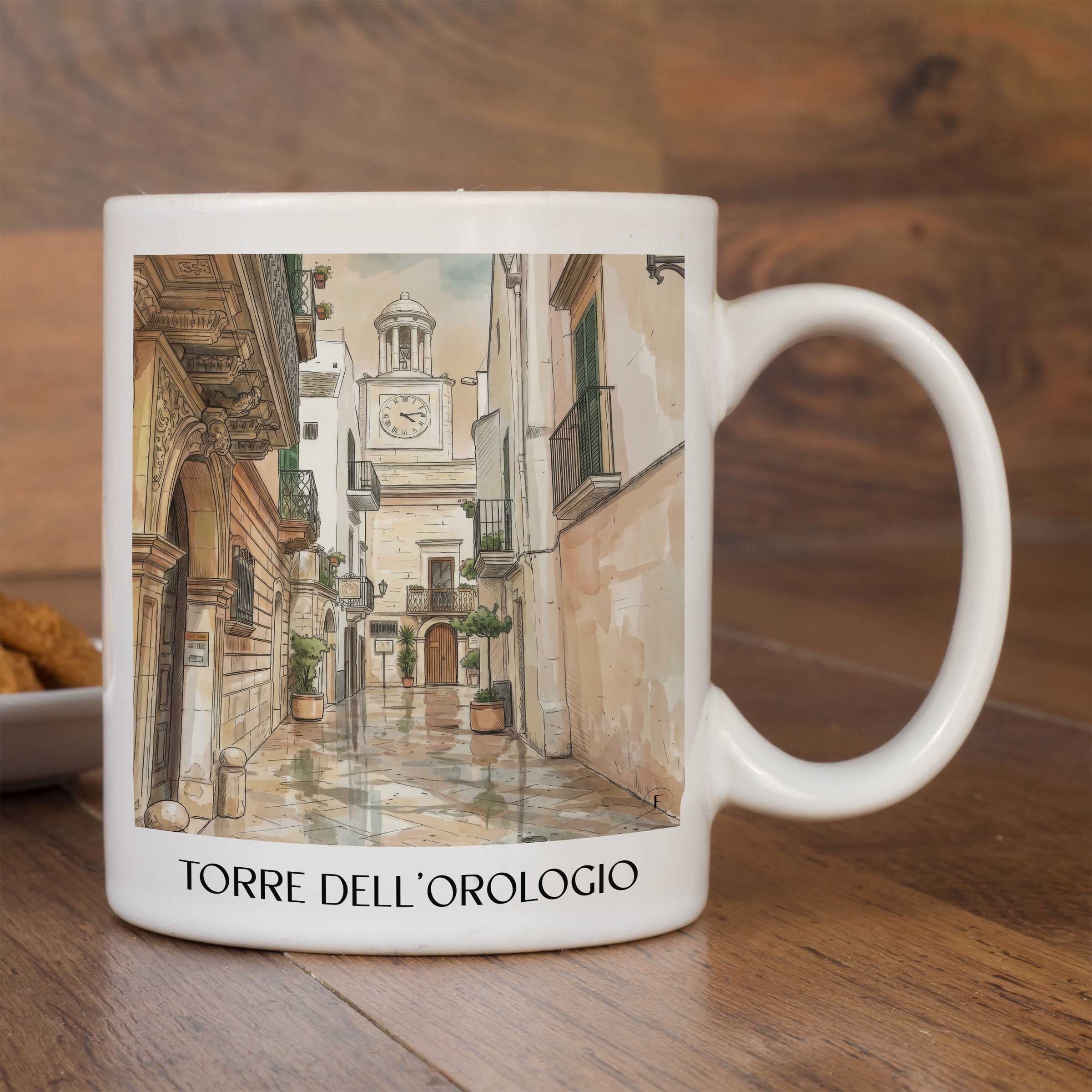torre-dell´orologio-locorotondo-italien-kaffeebecher-aquarell
