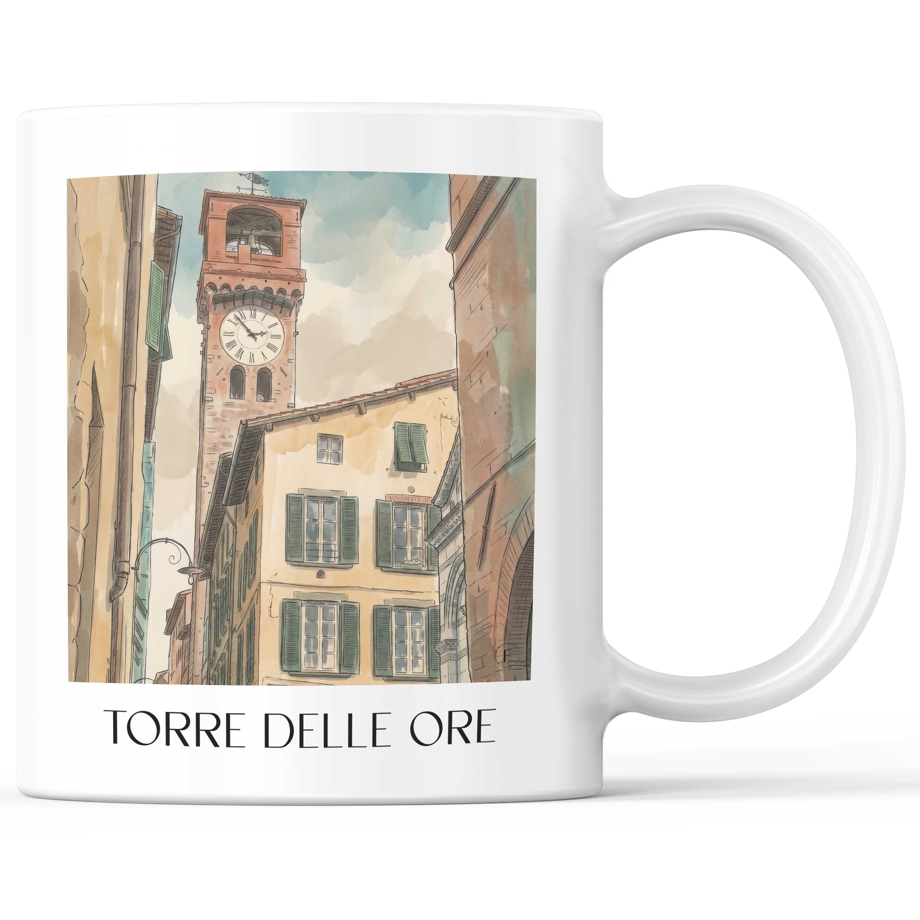 torre-delle-ore-lucca-italien-kaffeebecher-aquarell