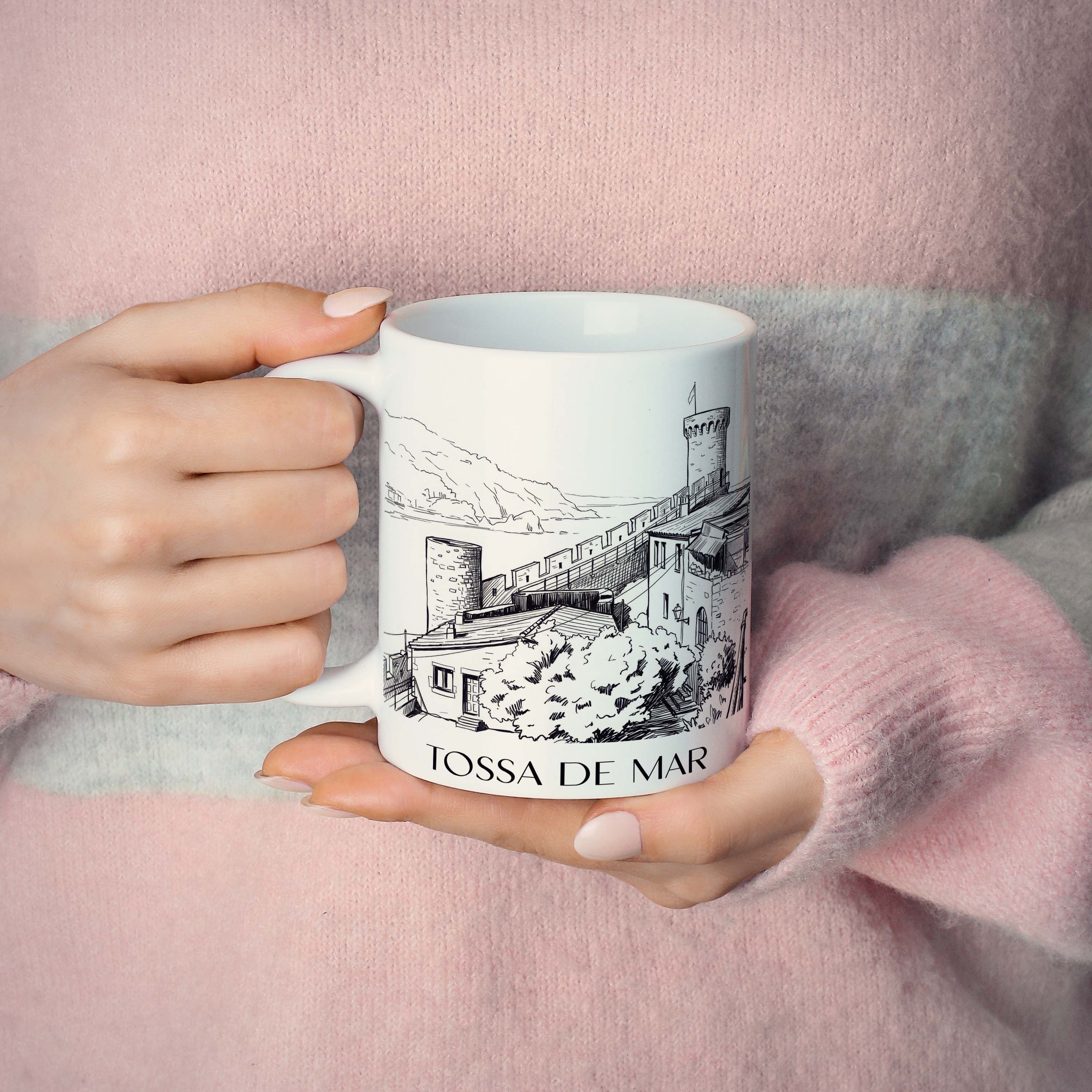 tossa-de-mar-spanien-spanien-kaffeebecher-skizze