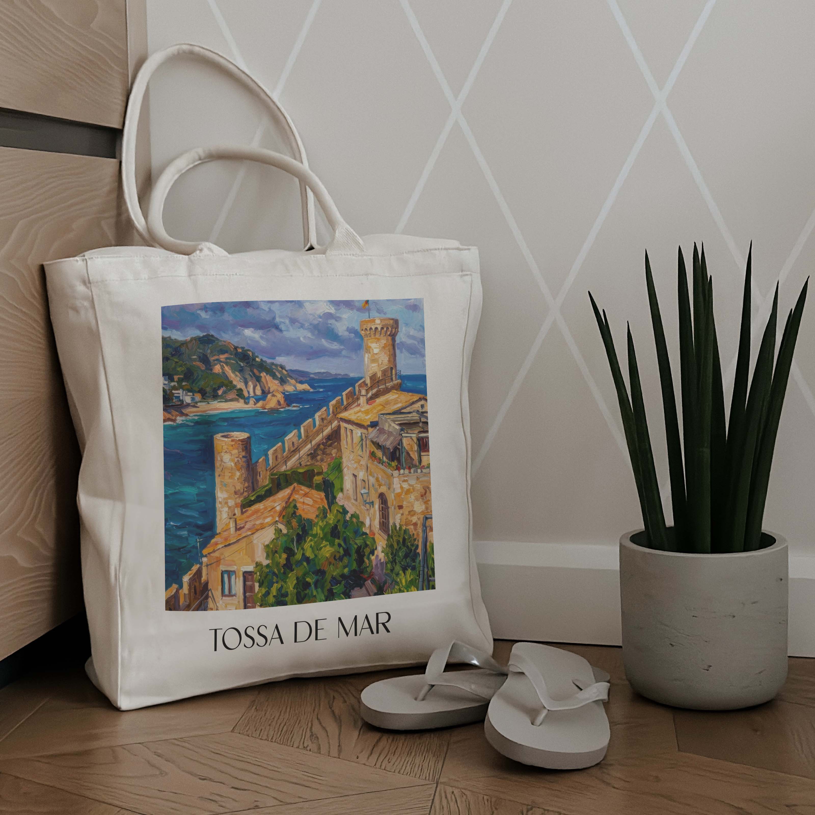 tossa-de-mar-spanien-spanien-einkaufstasche-oil-painting-oelgemaelde