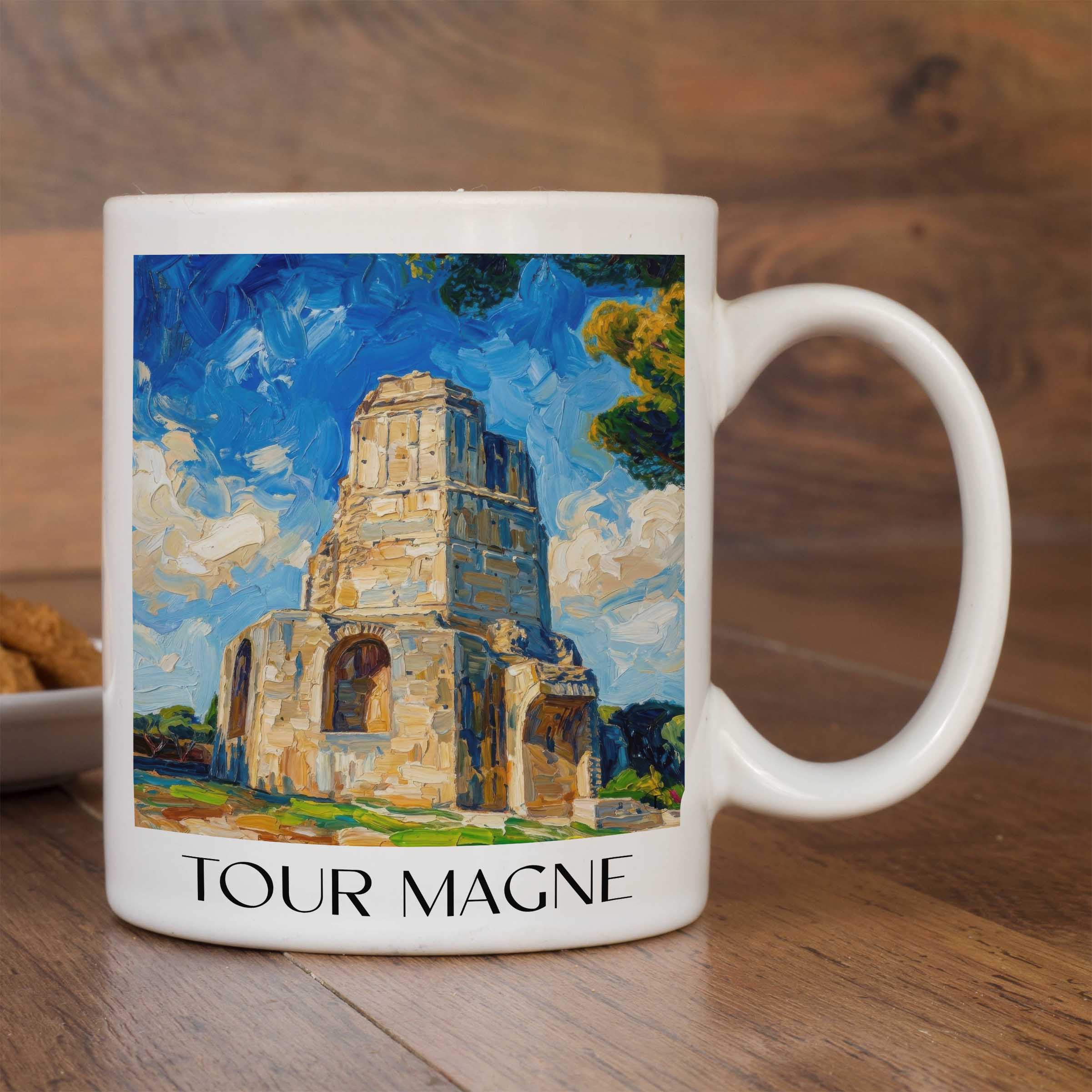 tour-magne-nîmes-frankreich-kaffeebecher-oil-painting-oelgemaelde