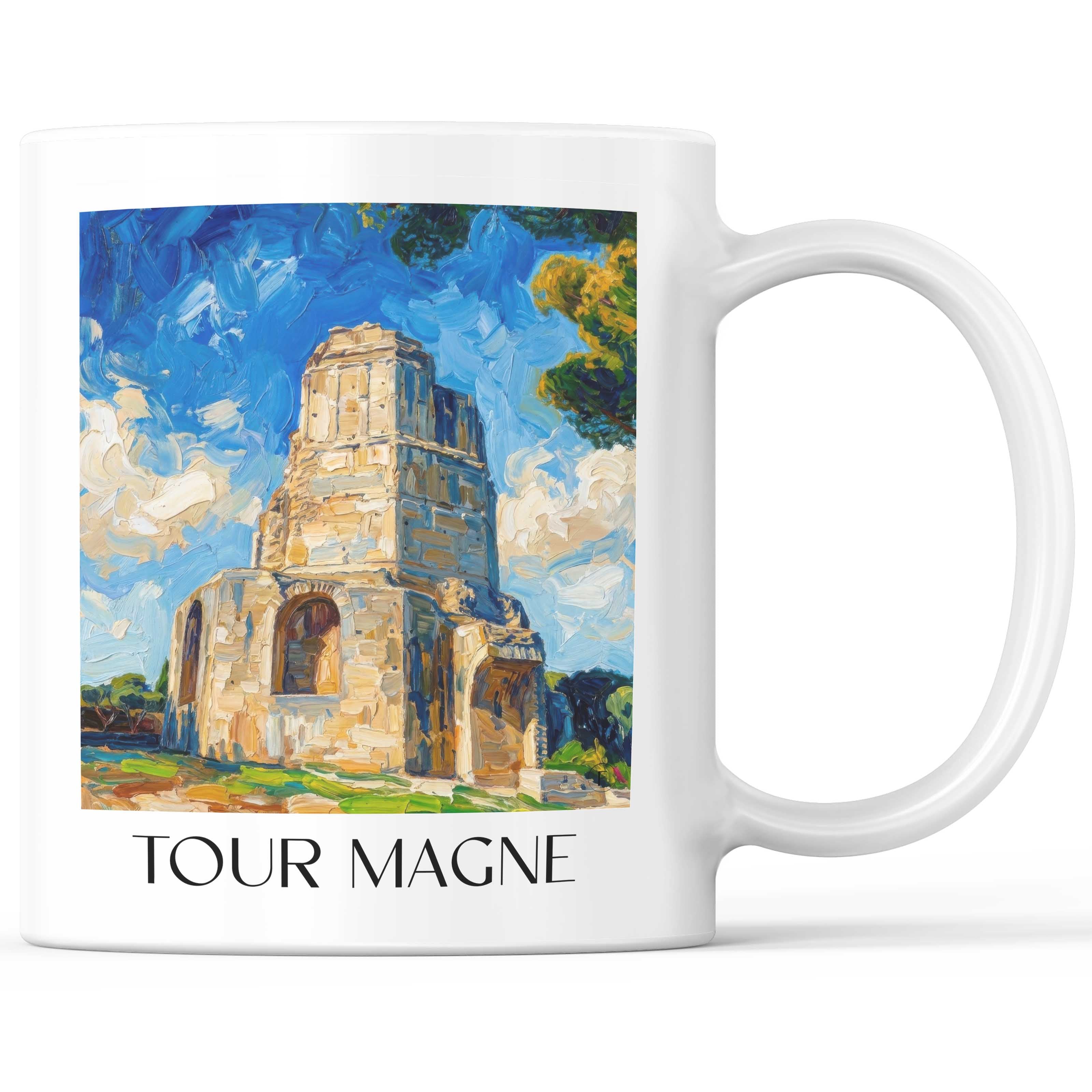 tour-magne-nîmes-frankreich-kaffeebecher-oil-painting-oelgemaelde