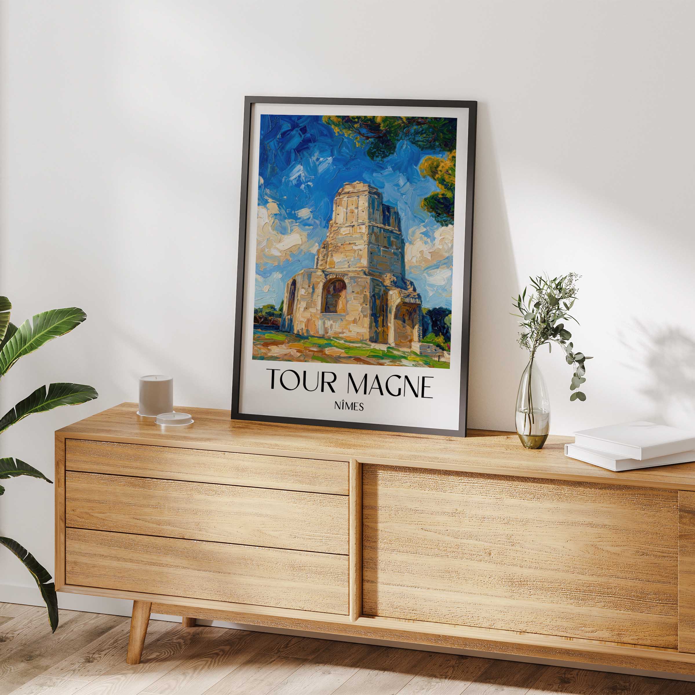 tour-magne-nîmes-frankreich-poster-oil-painting-oelgemaelde