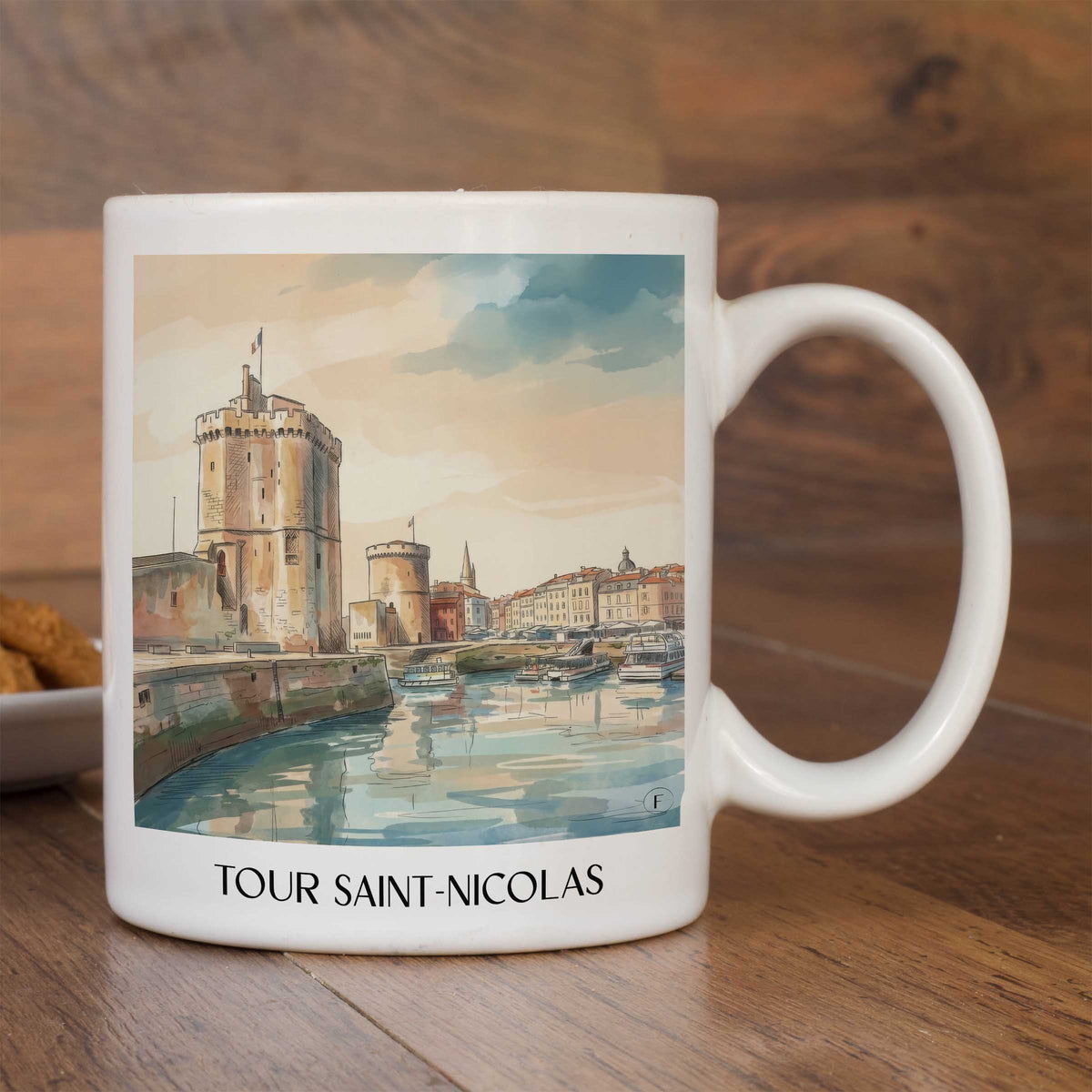 tour-saint-nicolas-la-rochelle-frankreich-kaffeebecher-aquarell