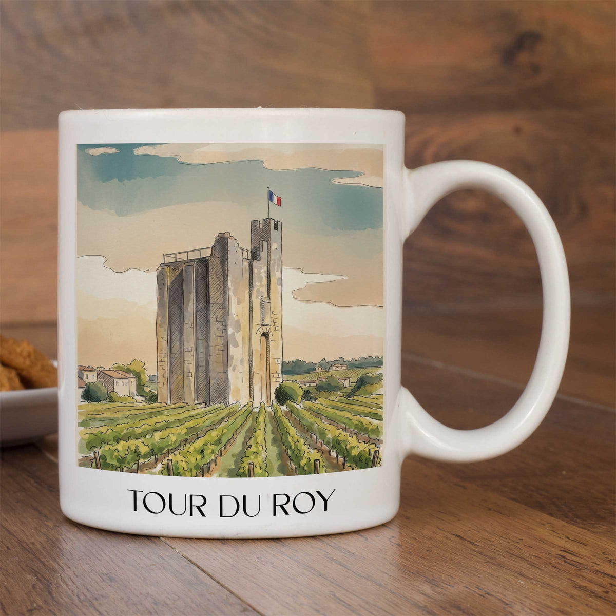 tour-du-roy-saint-émilion-frankreich-kaffeebecher-aquarell