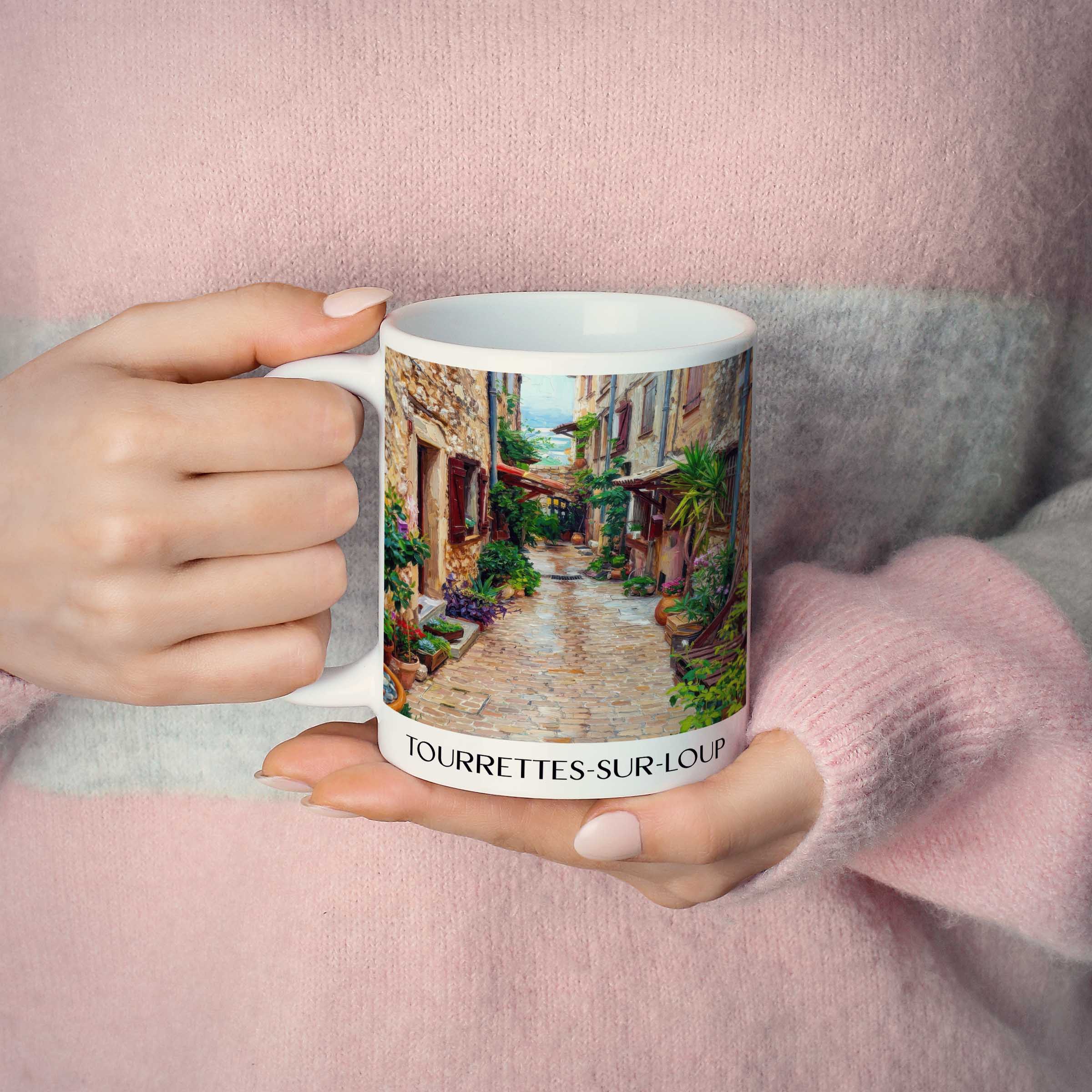 tourrettes-sur-loup-côte-d´azur-frankreich-kaffeebecher-oil-painting-oelgemaelde