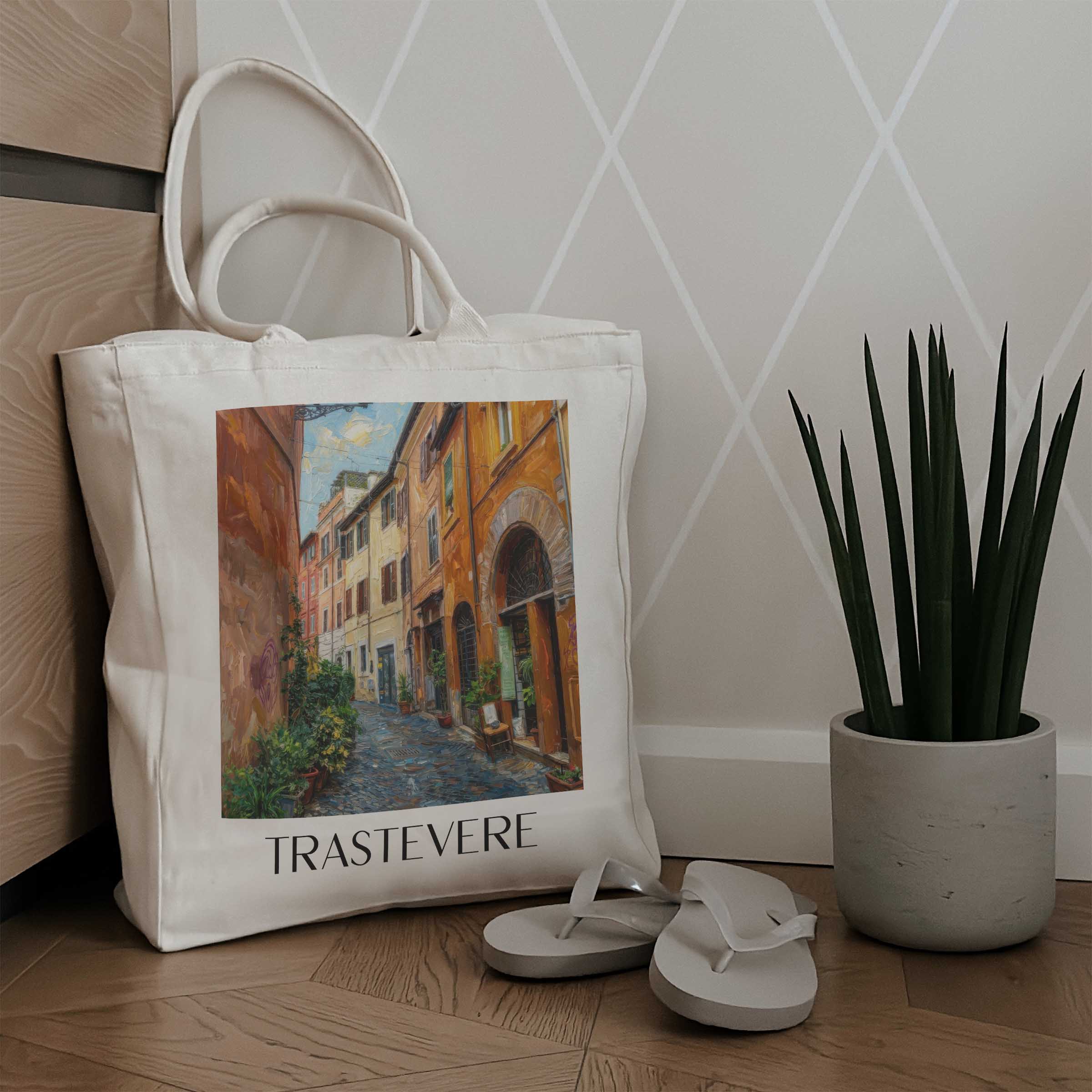 trastevere-rom-italien-einkaufstasche-oil-painting-oelgemaelde