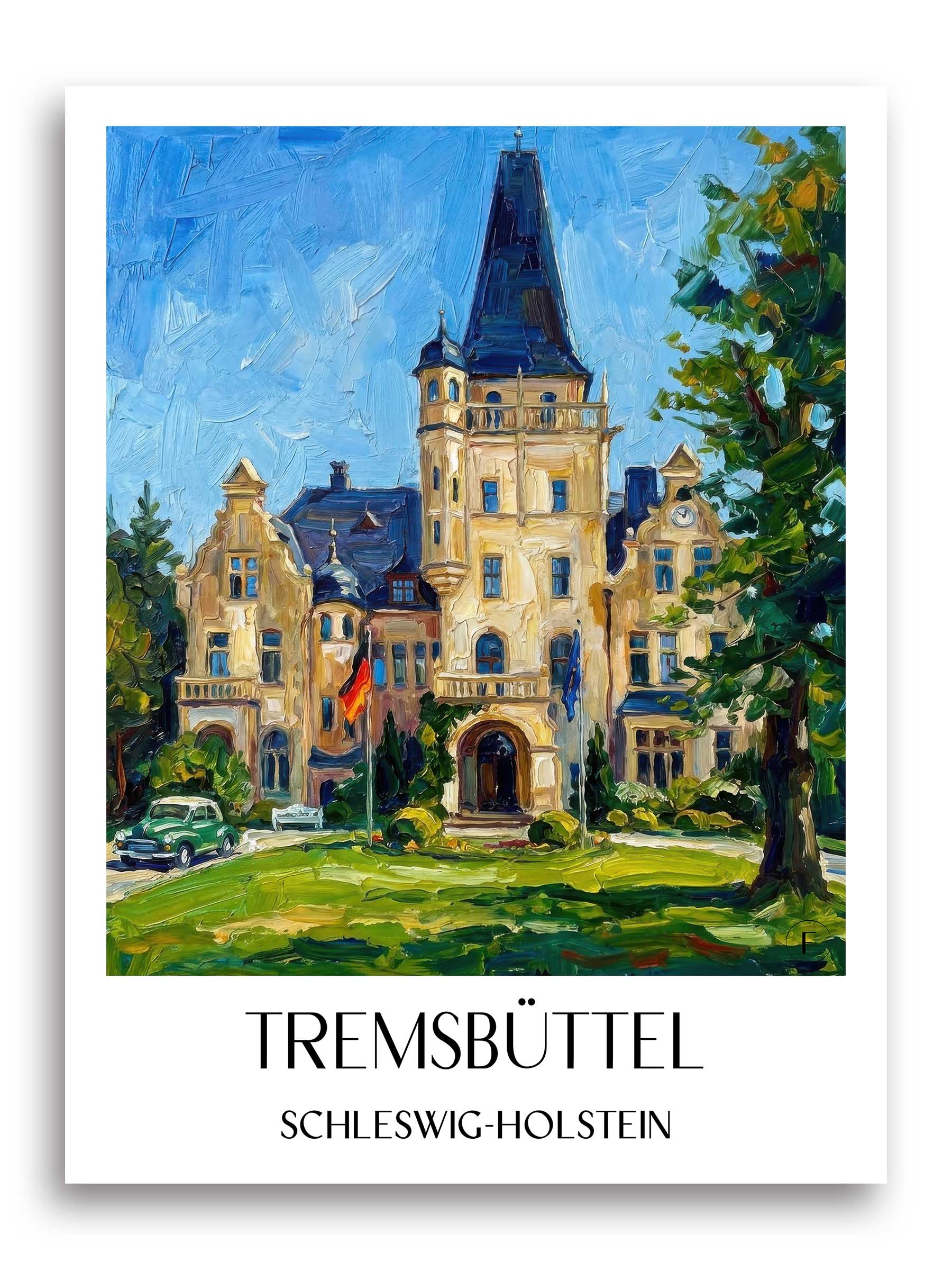 tremsbüttel-schleswig-holstein-deutschland-poster-oil-painting-oelgemaelde