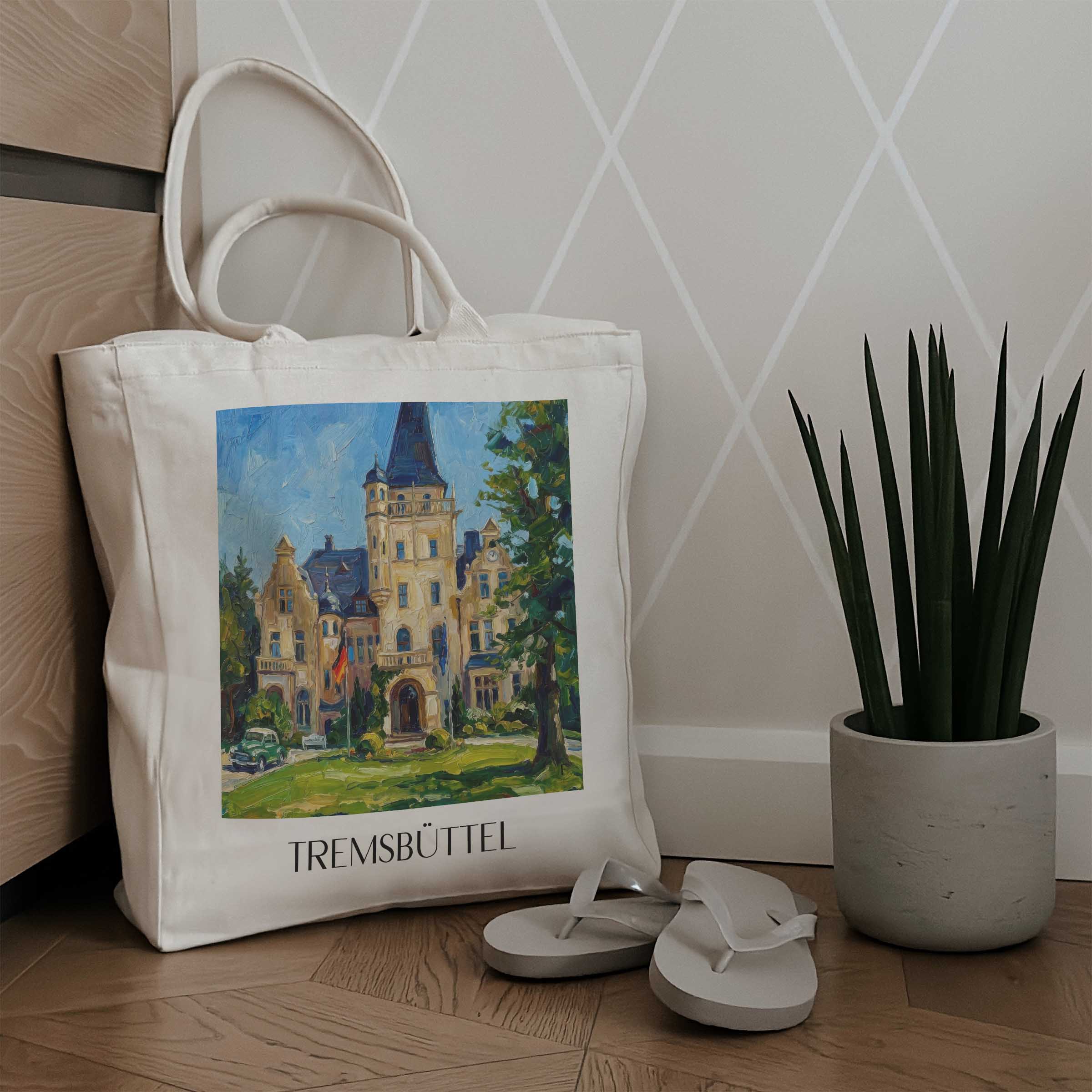 tremsbüttel-schleswig-holstein-deutschland-einkaufstasche-oil-painting-oelgemaelde
