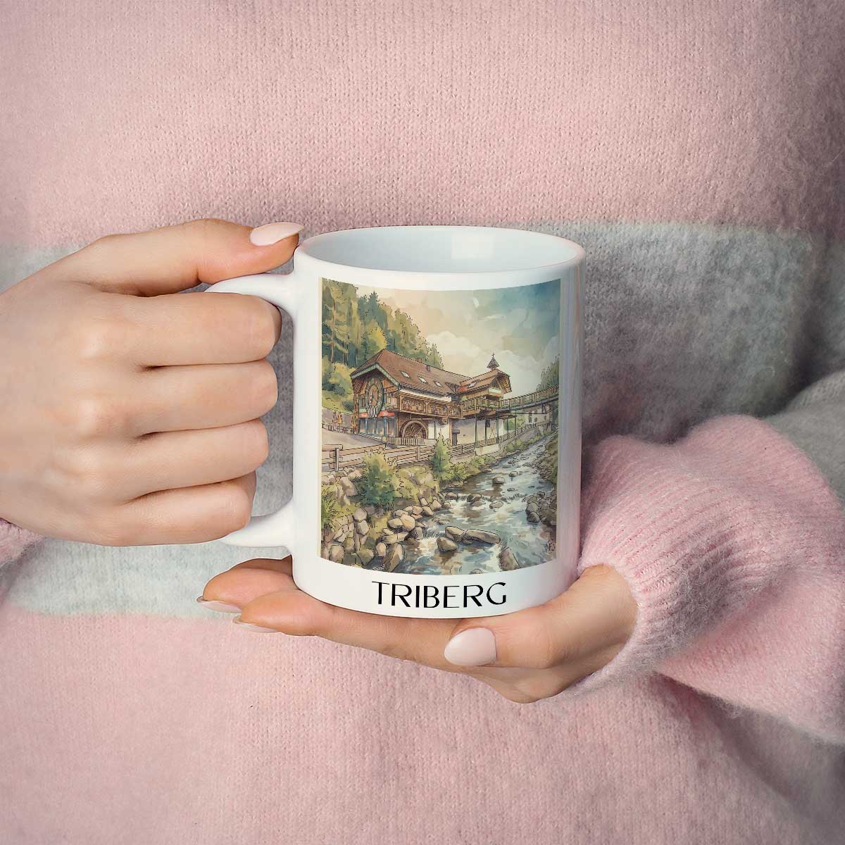 triberg-schwarzwald-deutschland-kaffeebecher-aquarell