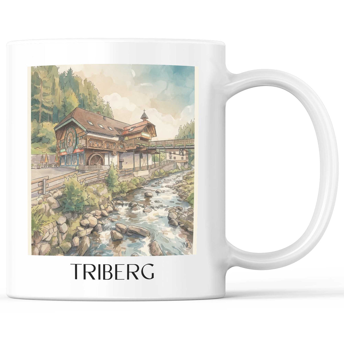 triberg-schwarzwald-deutschland-kaffeebecher-aquarell