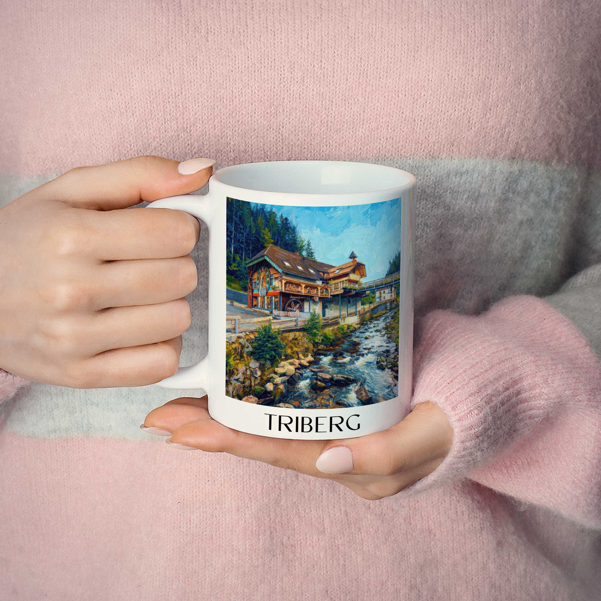 triberg-schwarzwald-deutschland-kaffeebecher-oil-painting-oelgemaelde