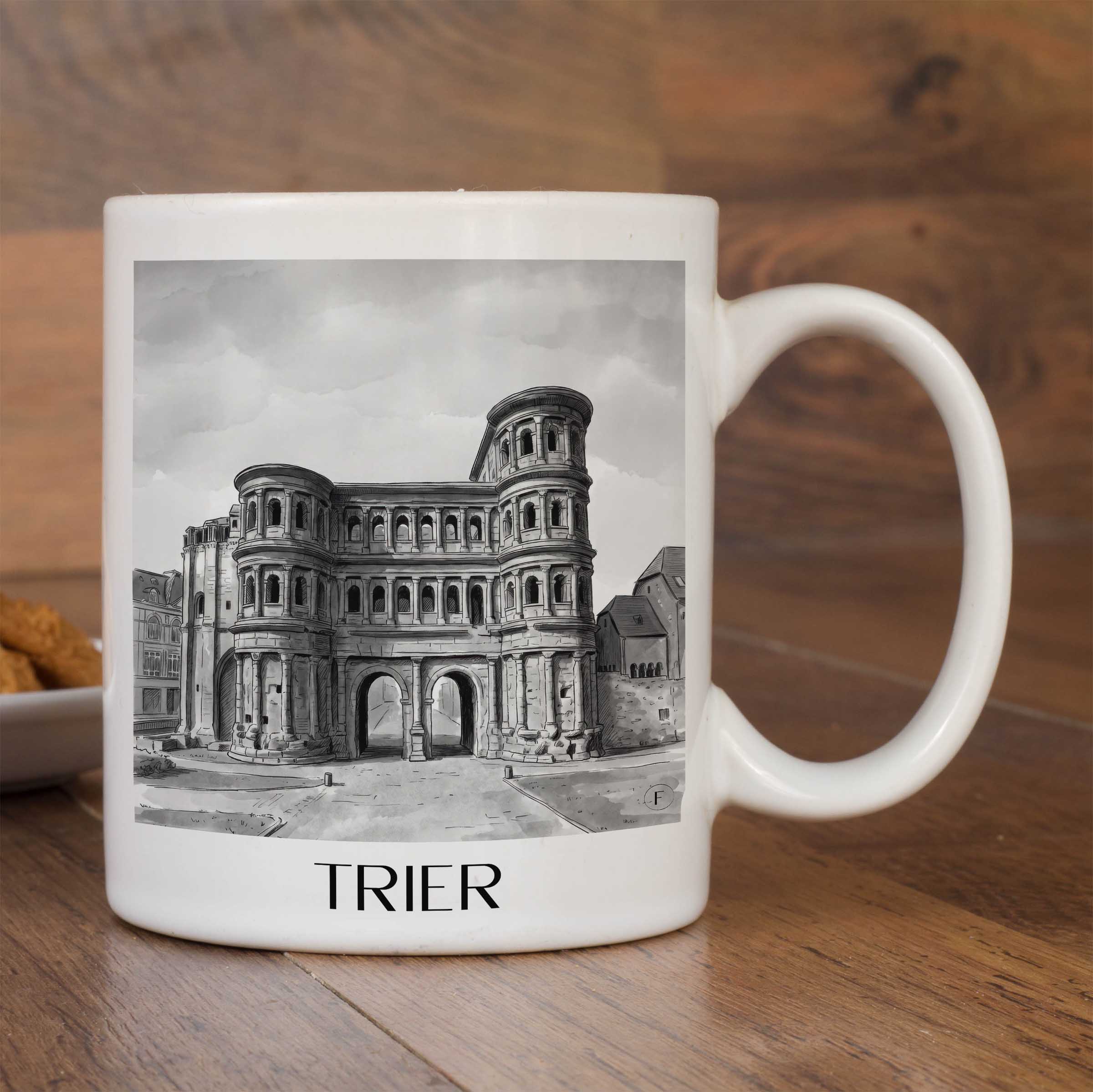 trier-deutschland-kaffeebecher-aquarell-schwarz-weiss